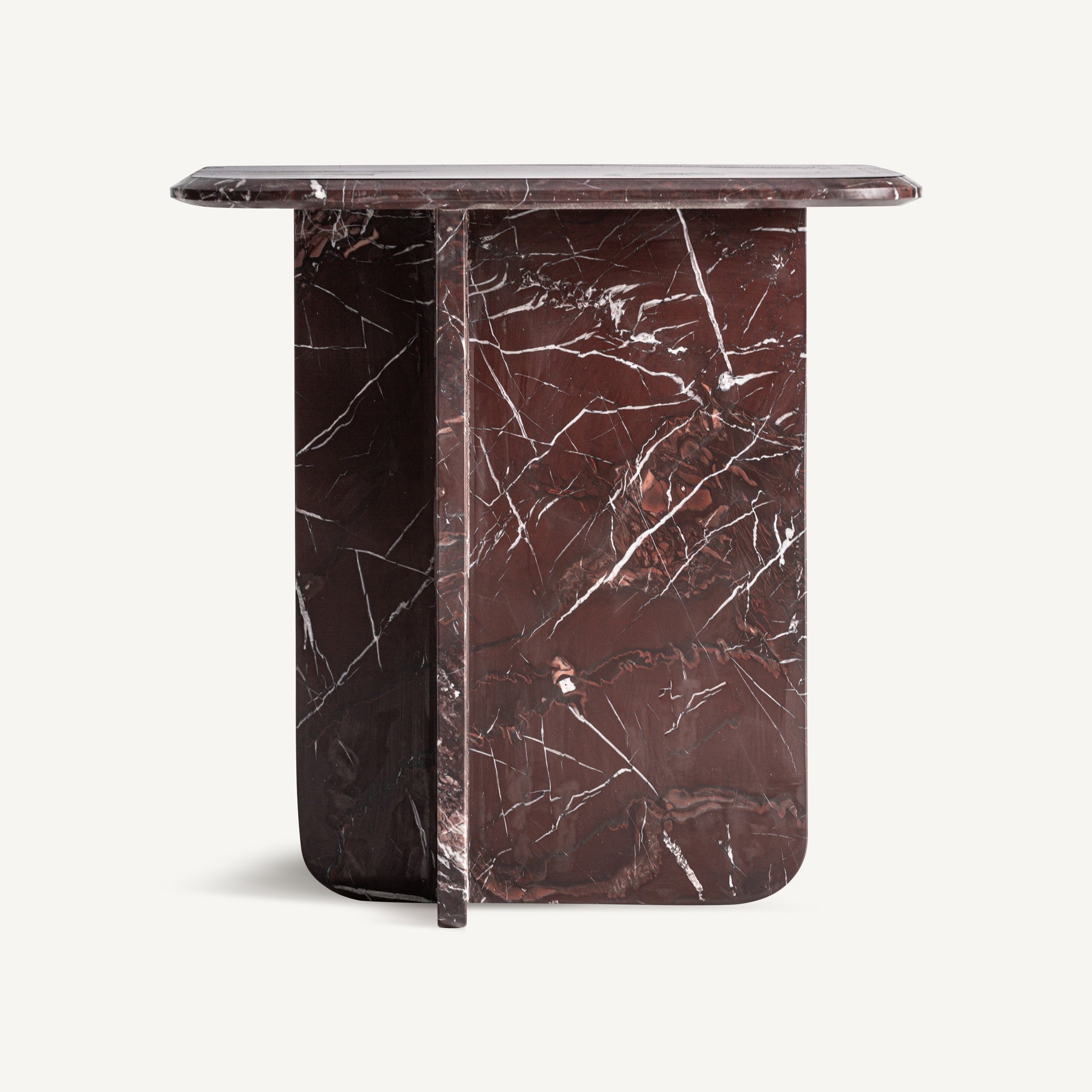 Zijtafel BOURG bordeaux marmer