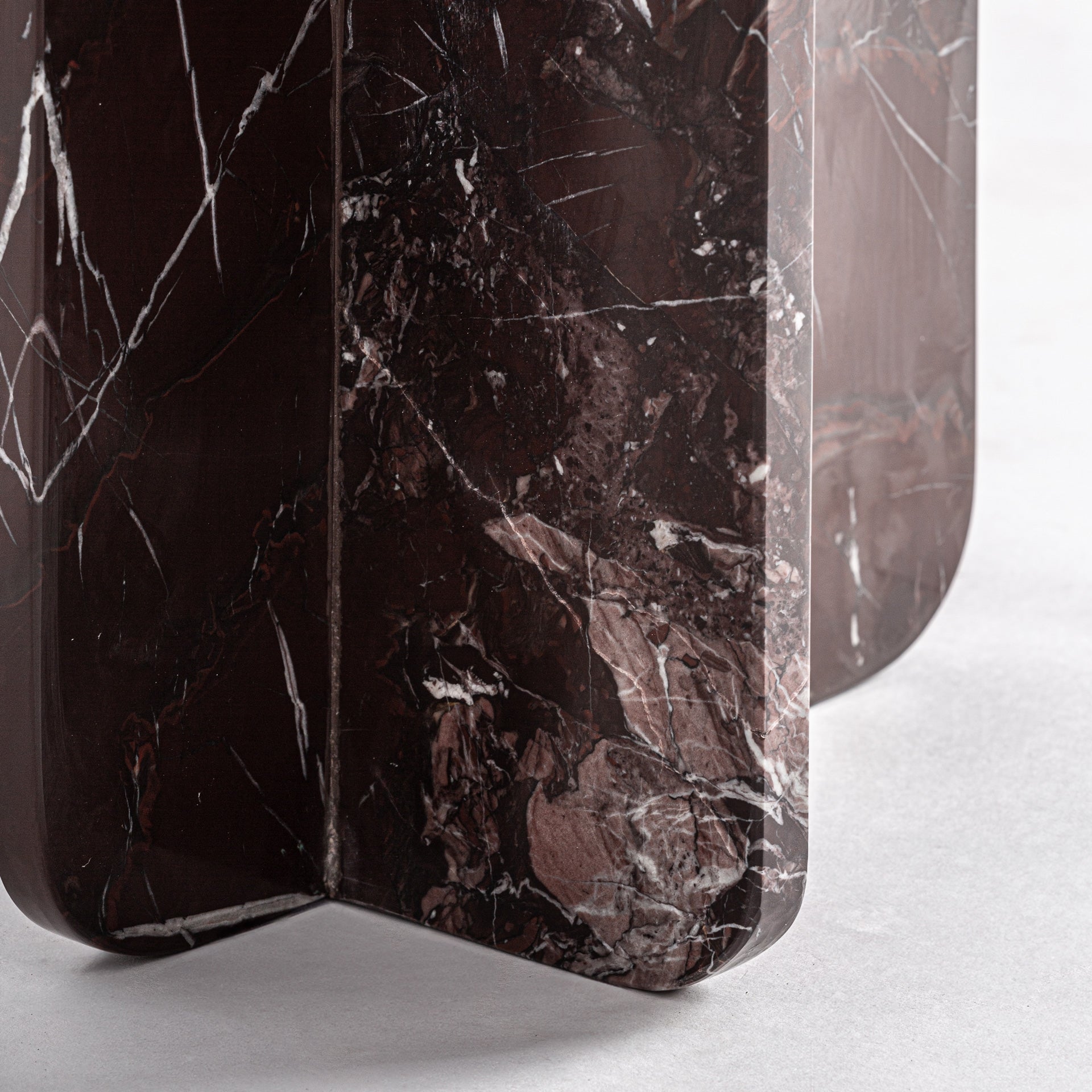 Zijtafel BOURG bordeaux marmer