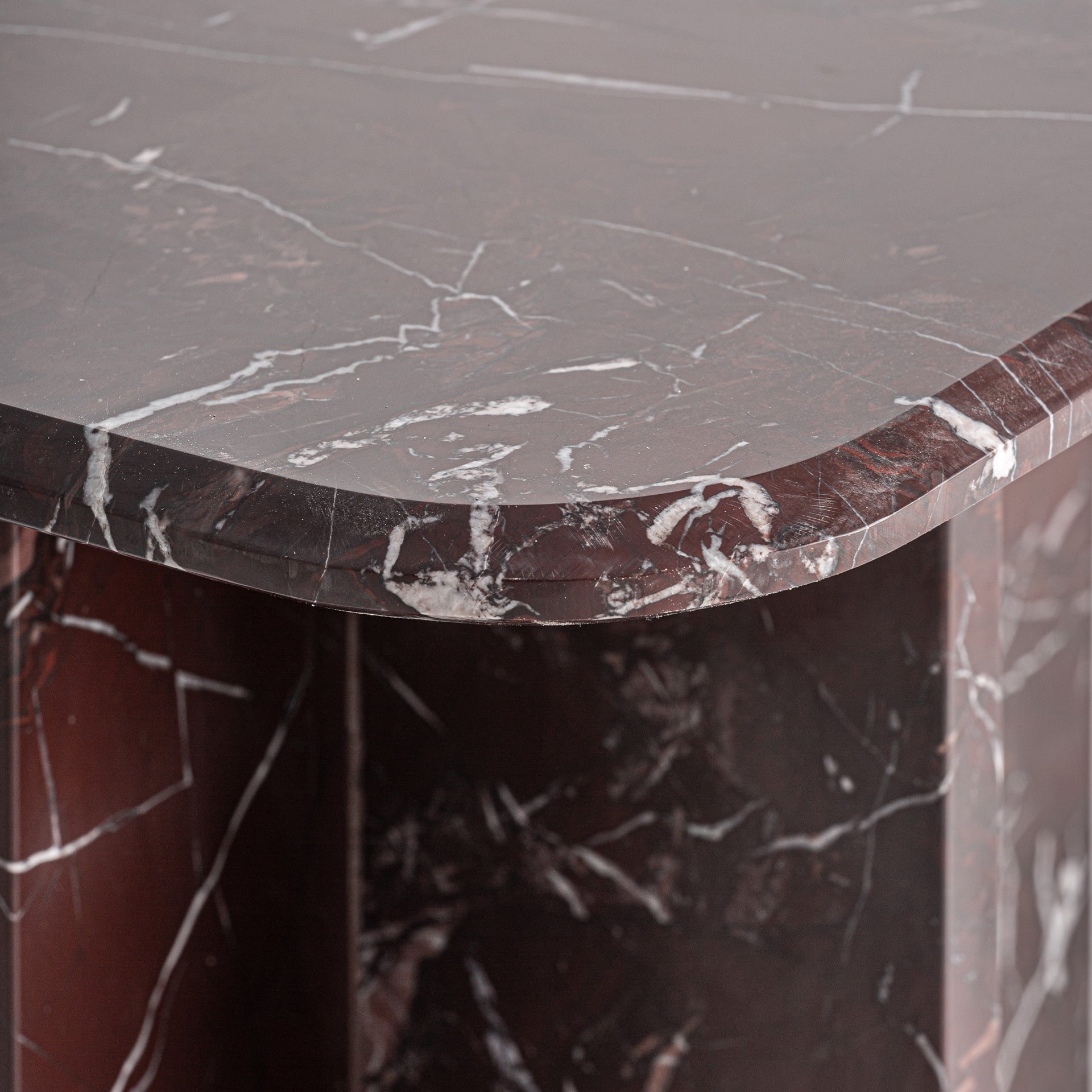 Zijtafel BOURG bordeaux marmer