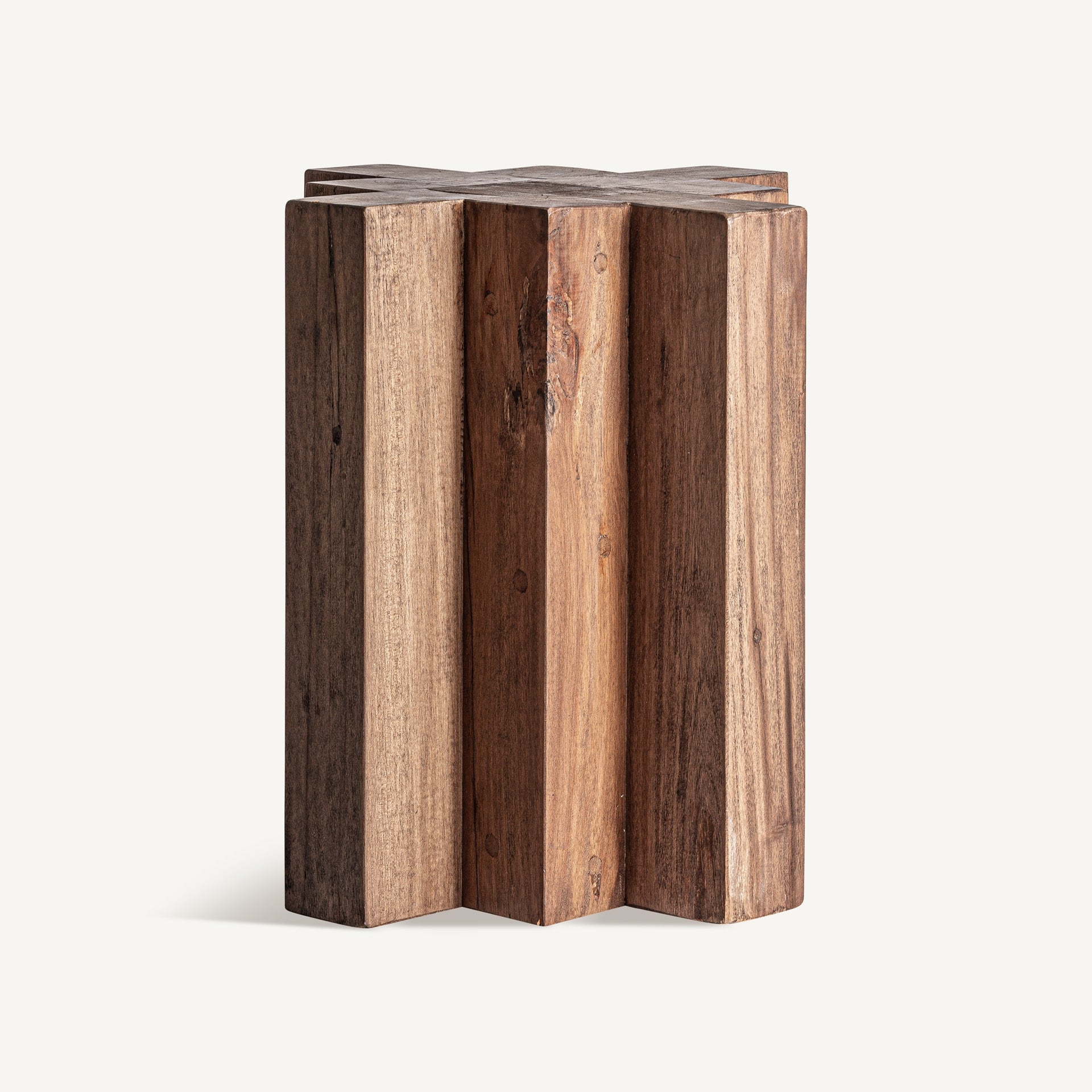Bijzettafel BRUTALIST gerecycled hout