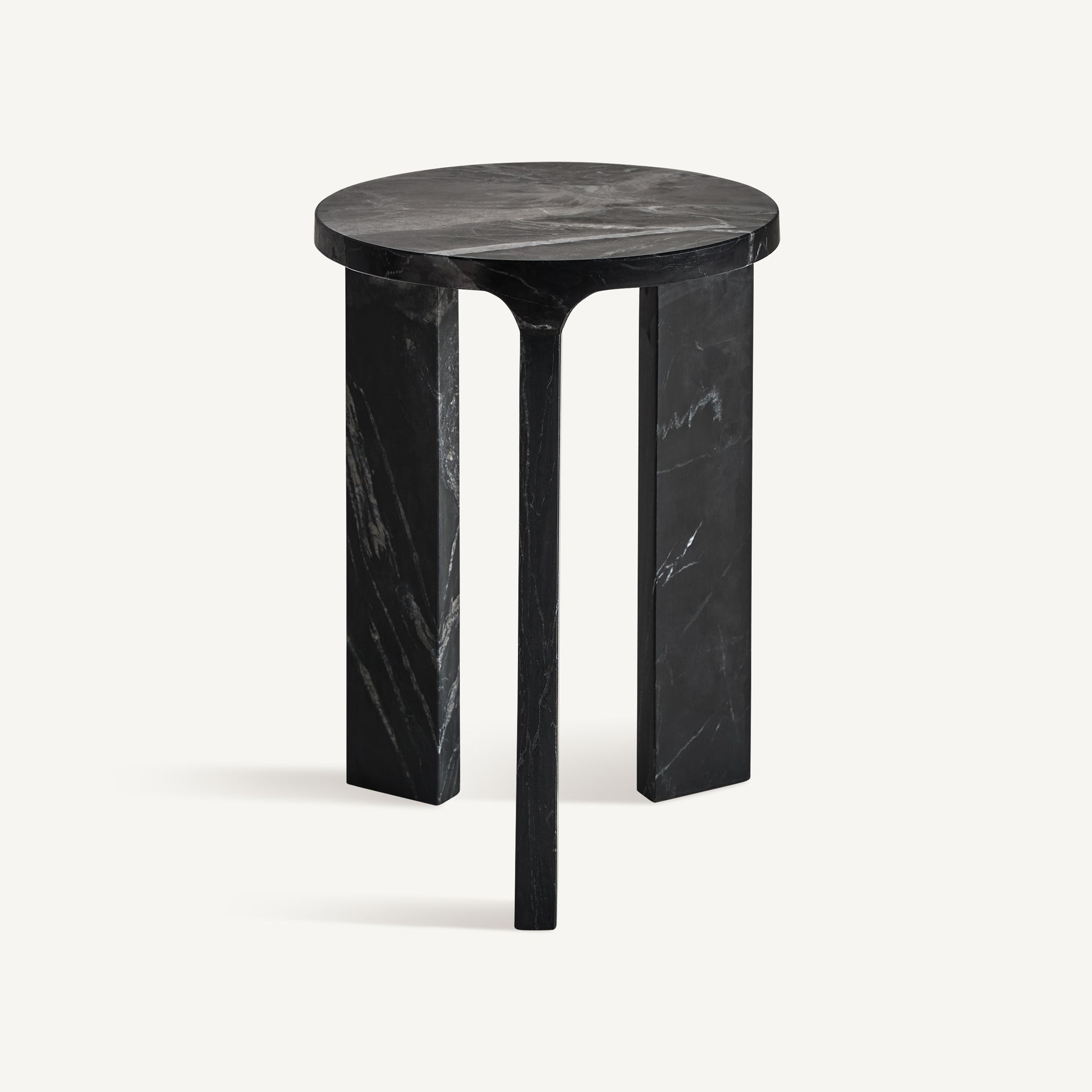 DYRSTAD Side Table Black Marble