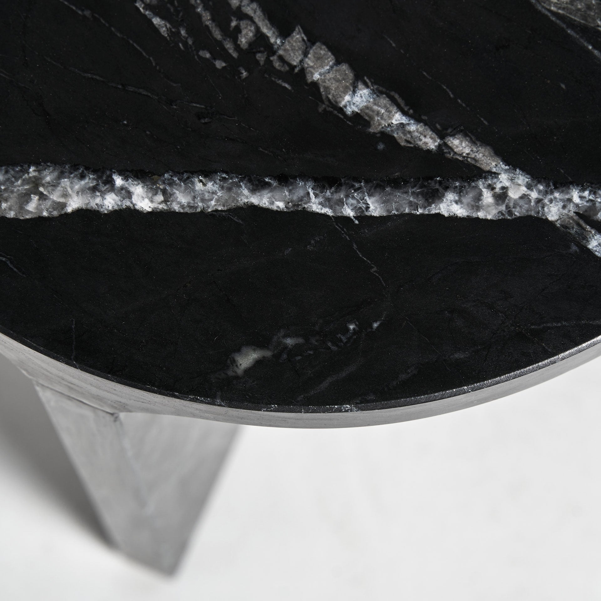 DYRSTAD Side Table Black Marble