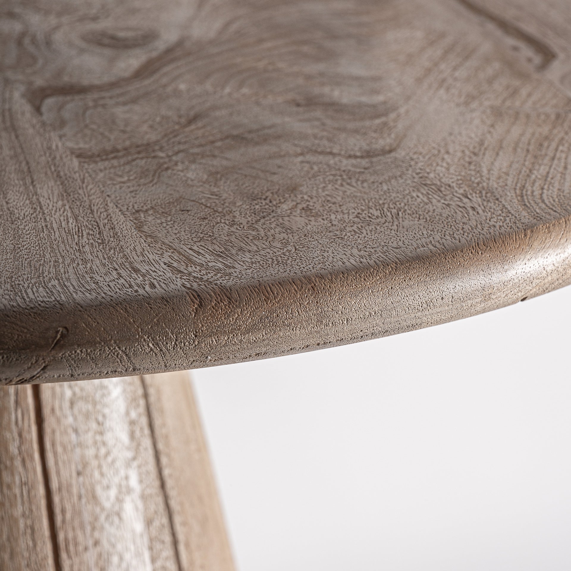 Runder Bar Tisch JACQUARD aus Mangoholz