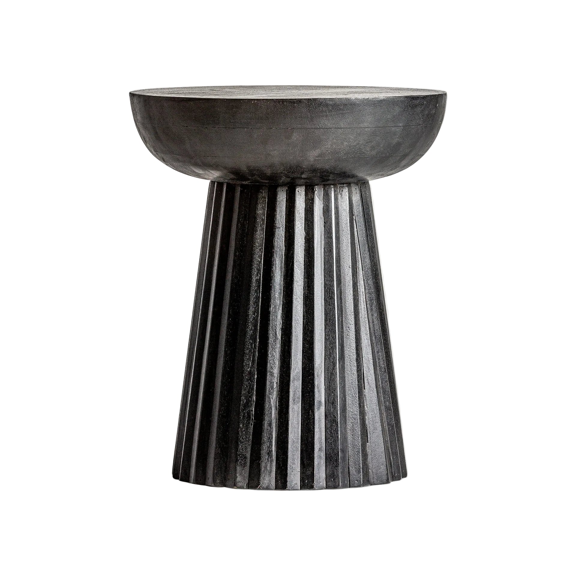 Kaffeetisch PLISSÉ WOOD schwarzes Mangoholz
