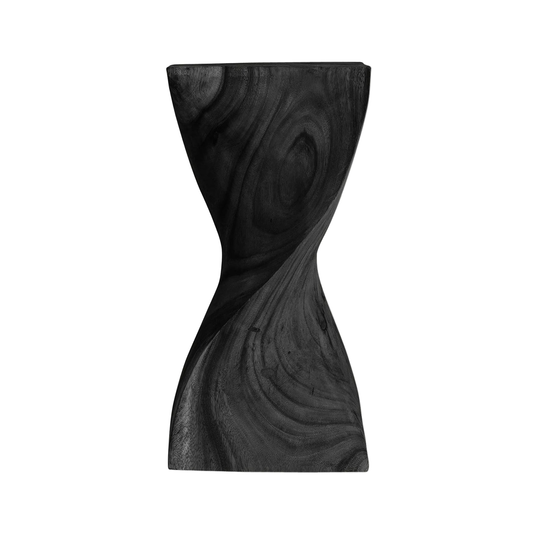 Zijtafel YENDI zwart tropisch hout
