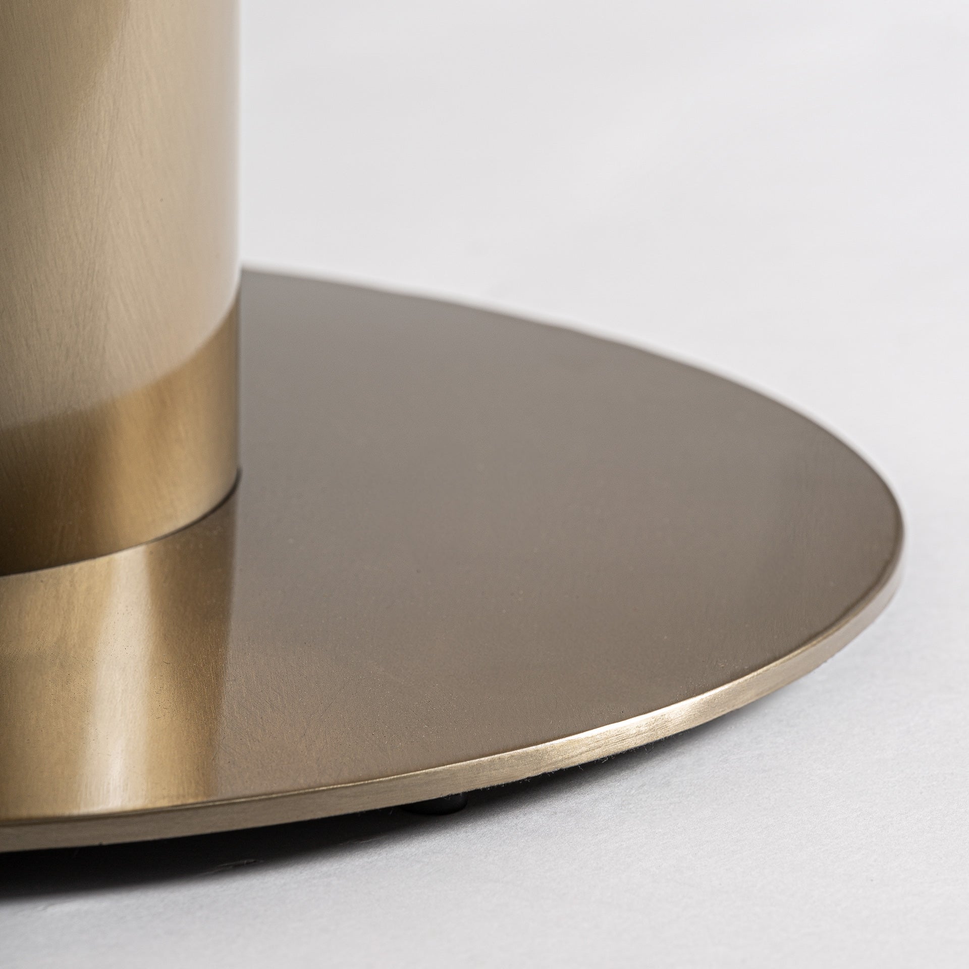 TASQUE Black Bar Table with Gold Base