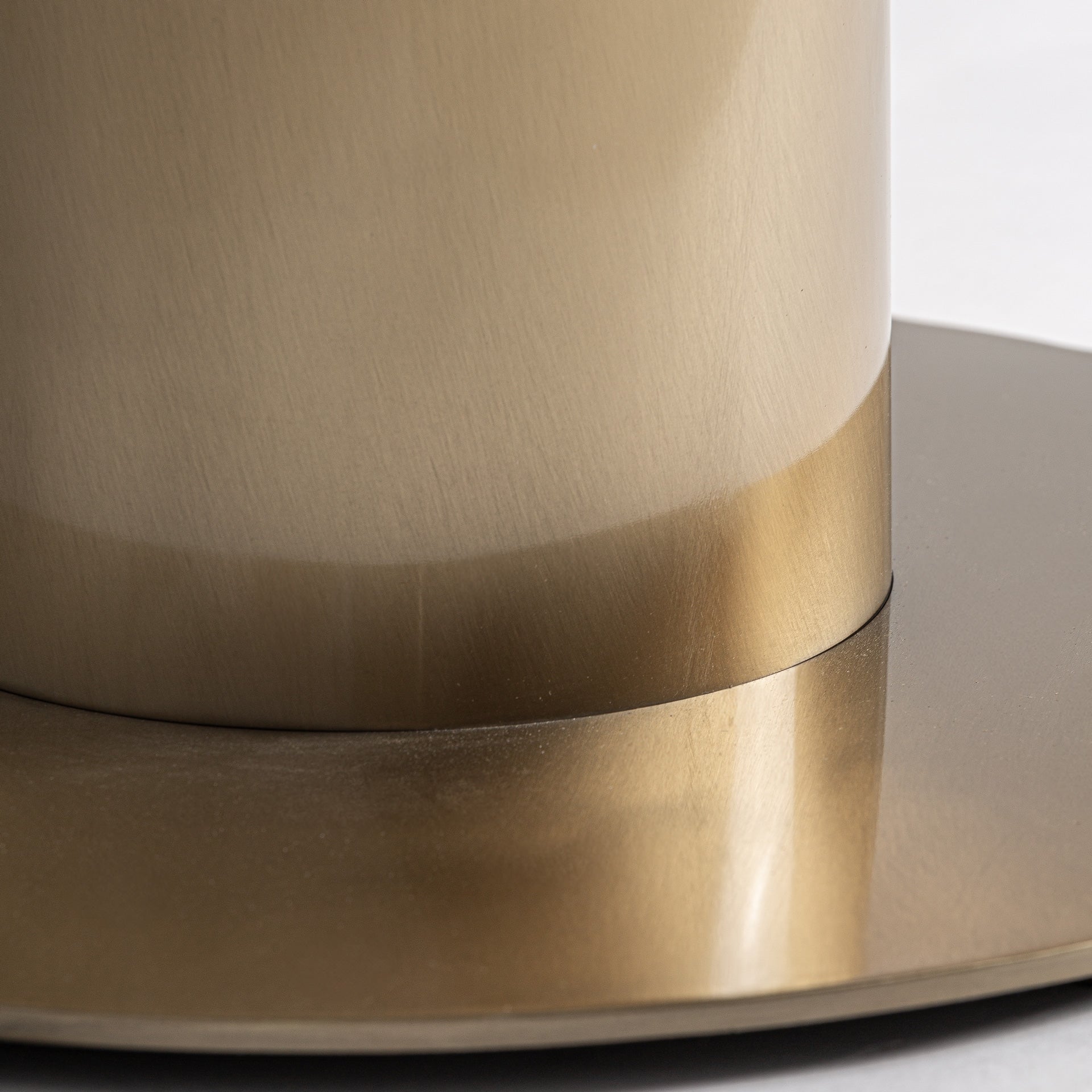 TASQUE Black Bar Table with Gold Base