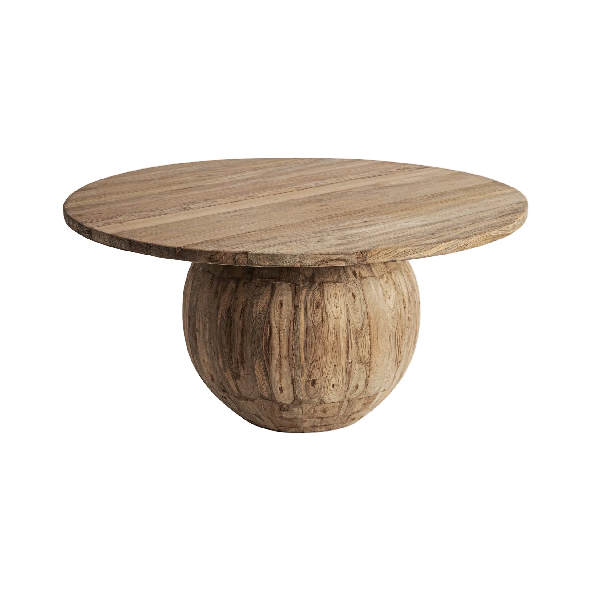 Ronde tafel ERLOY van gerecycled teakhout