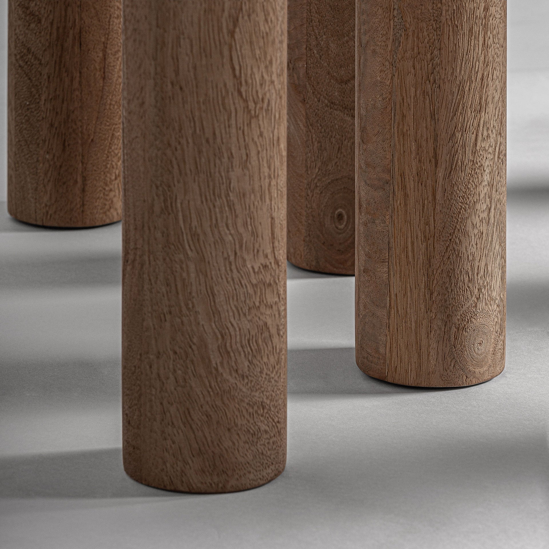 Square Table JACQUARD Mango Wood with Travertine Finish
