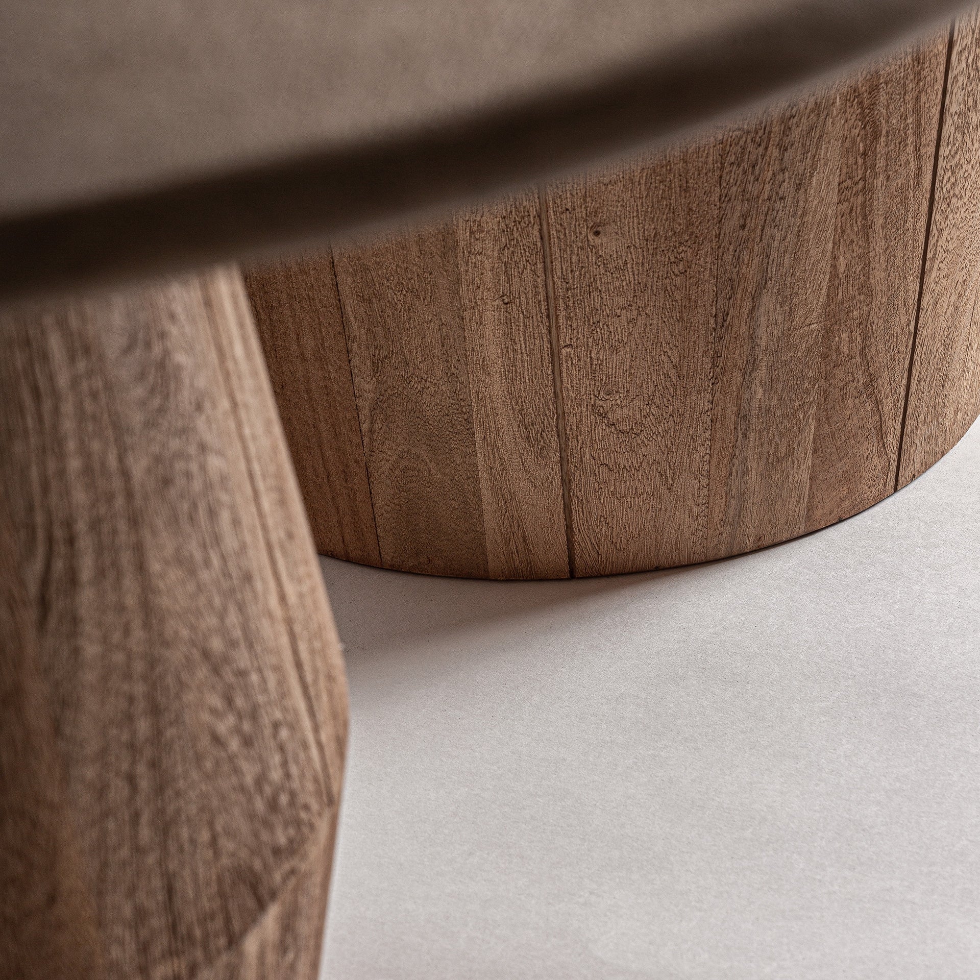 Ovale tafel JACQUARD mango hout