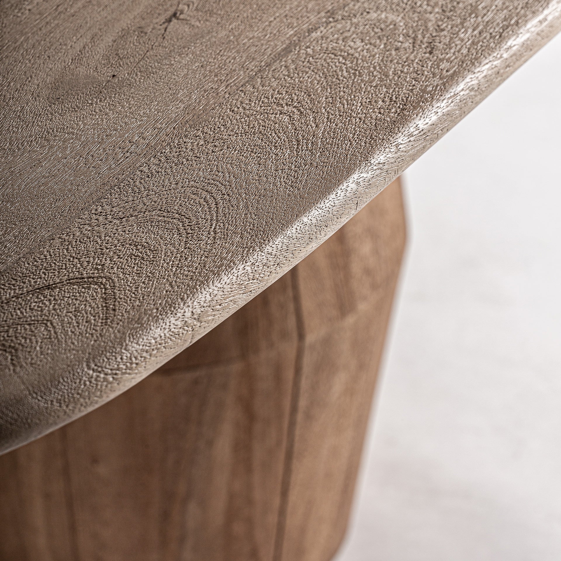 Ovale tafel JACQUARD mango hout