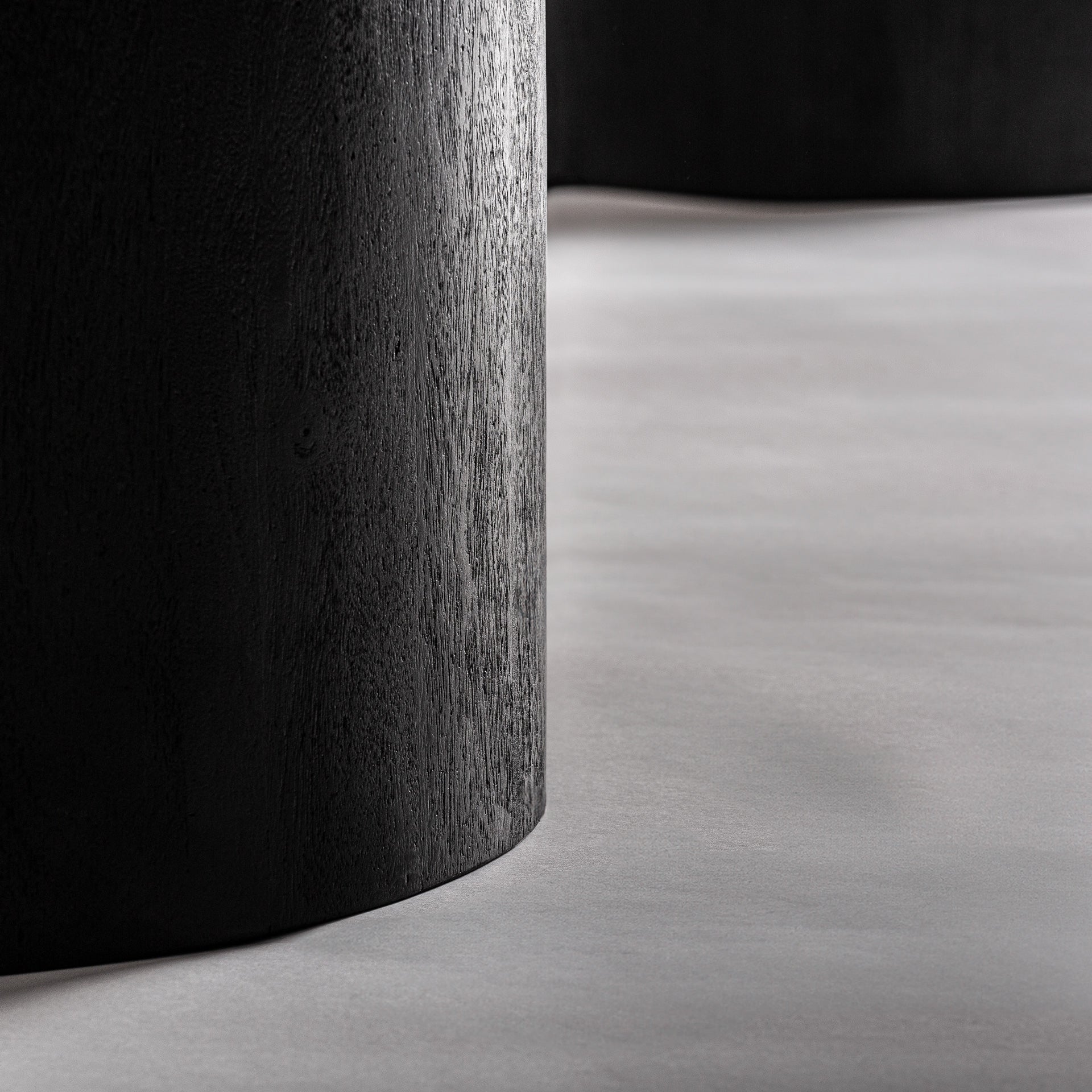 KNAITH Acacia Wood Table with Black Base