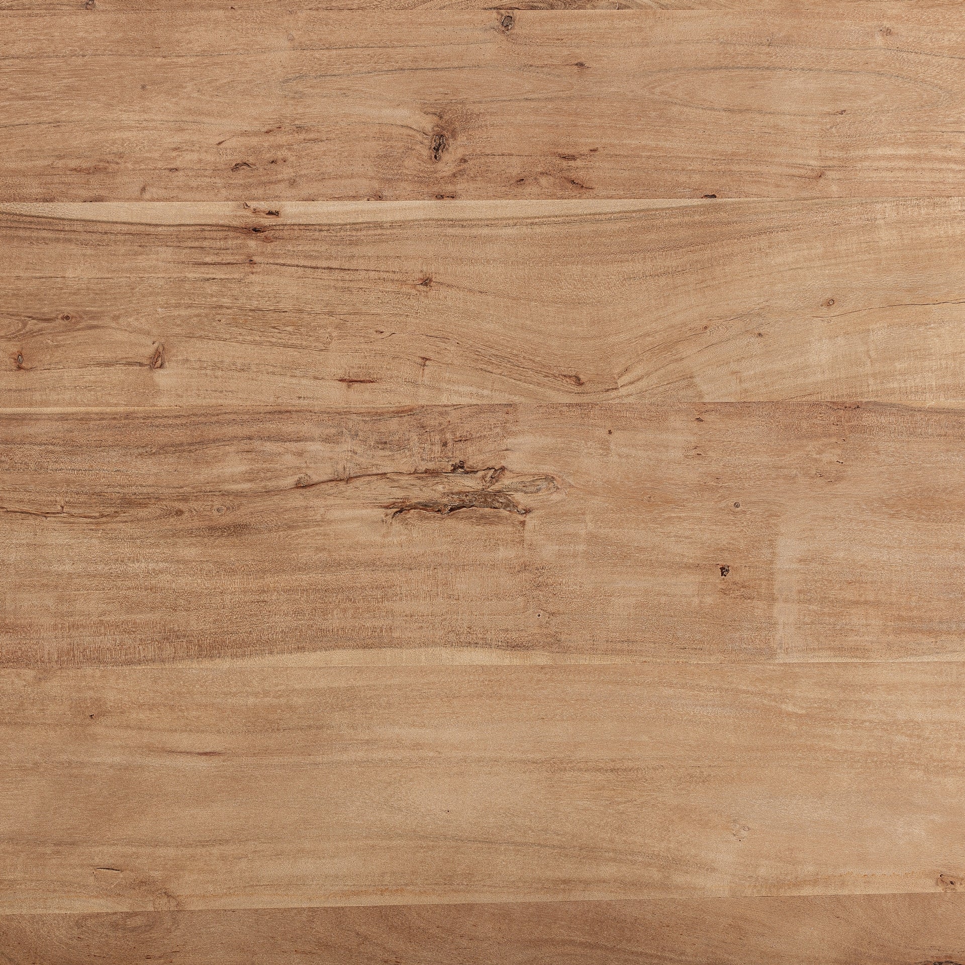 KNAITH Acacia Wood Table with Black Base