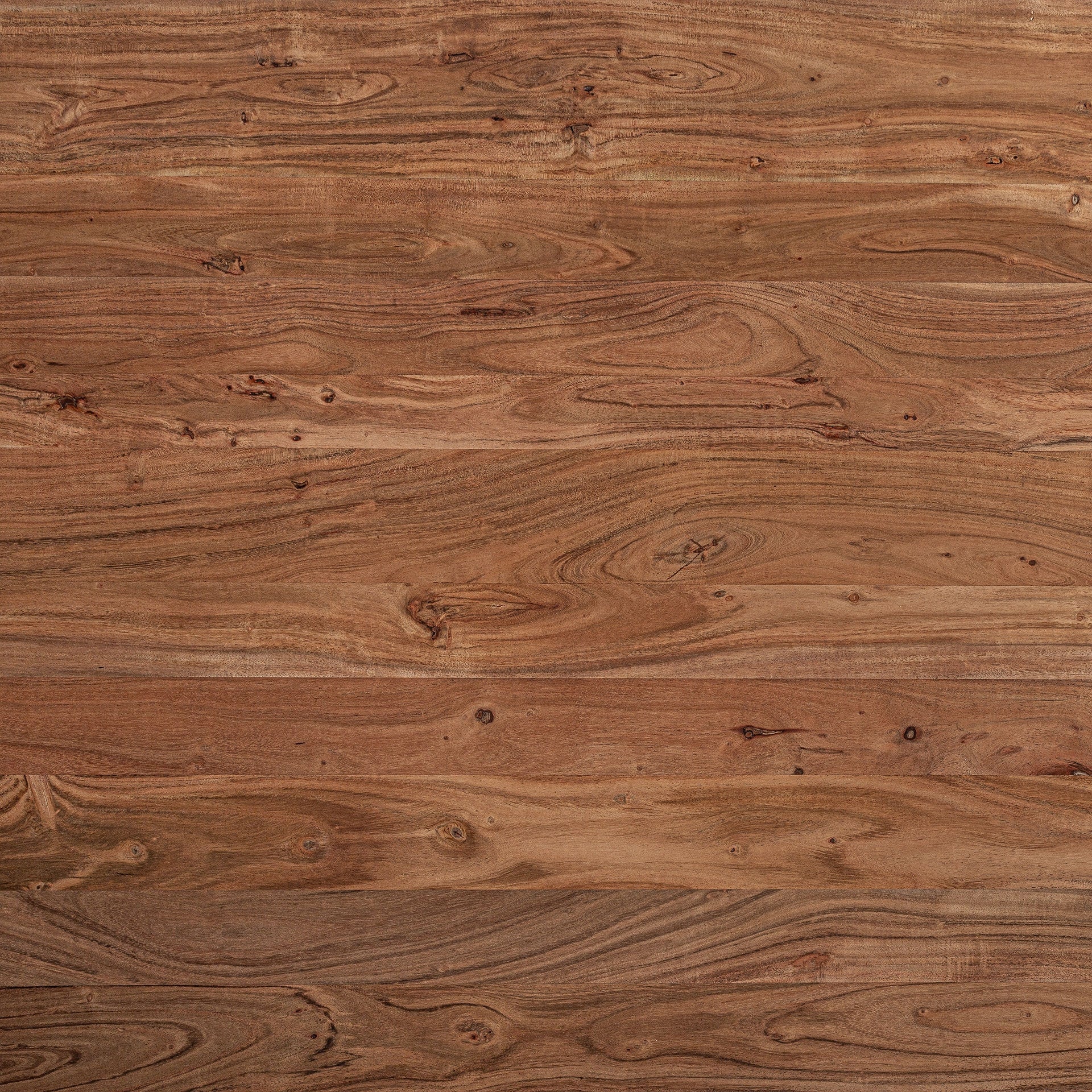 Tisch MULFINGEN aus Akazienholz mit schwarzem Metallgestell