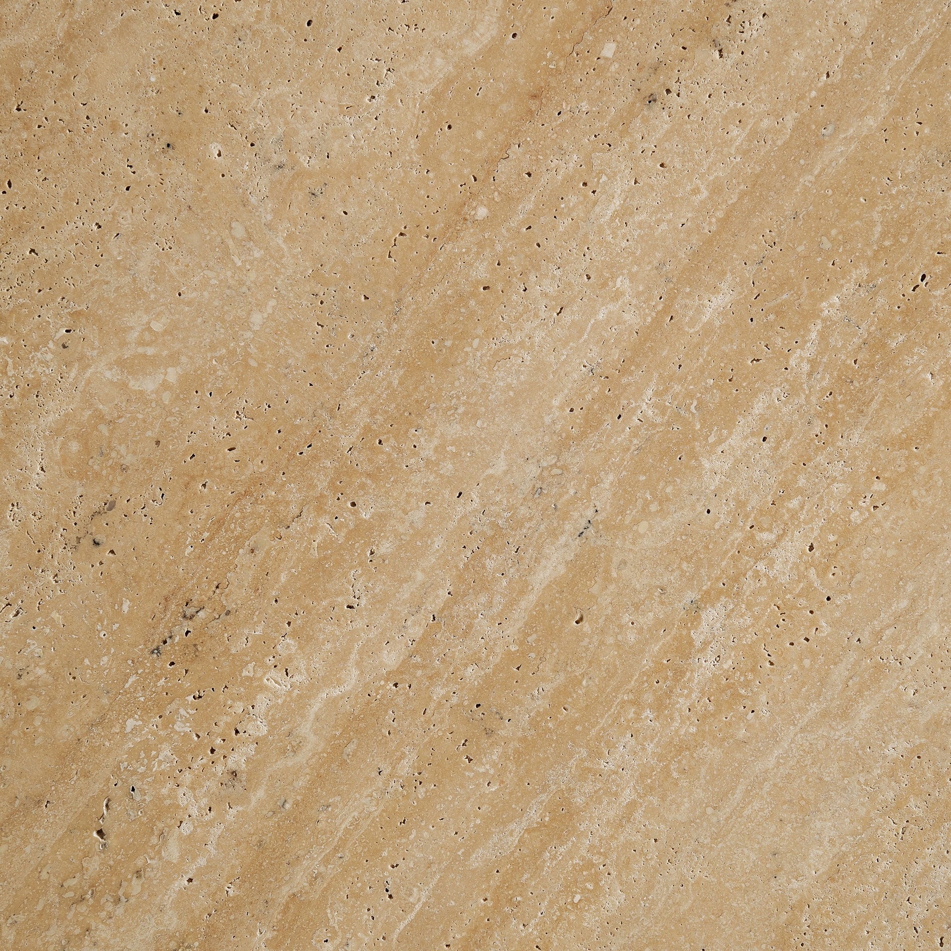 Thiennes Beige Travertine Oval Table on One Leg