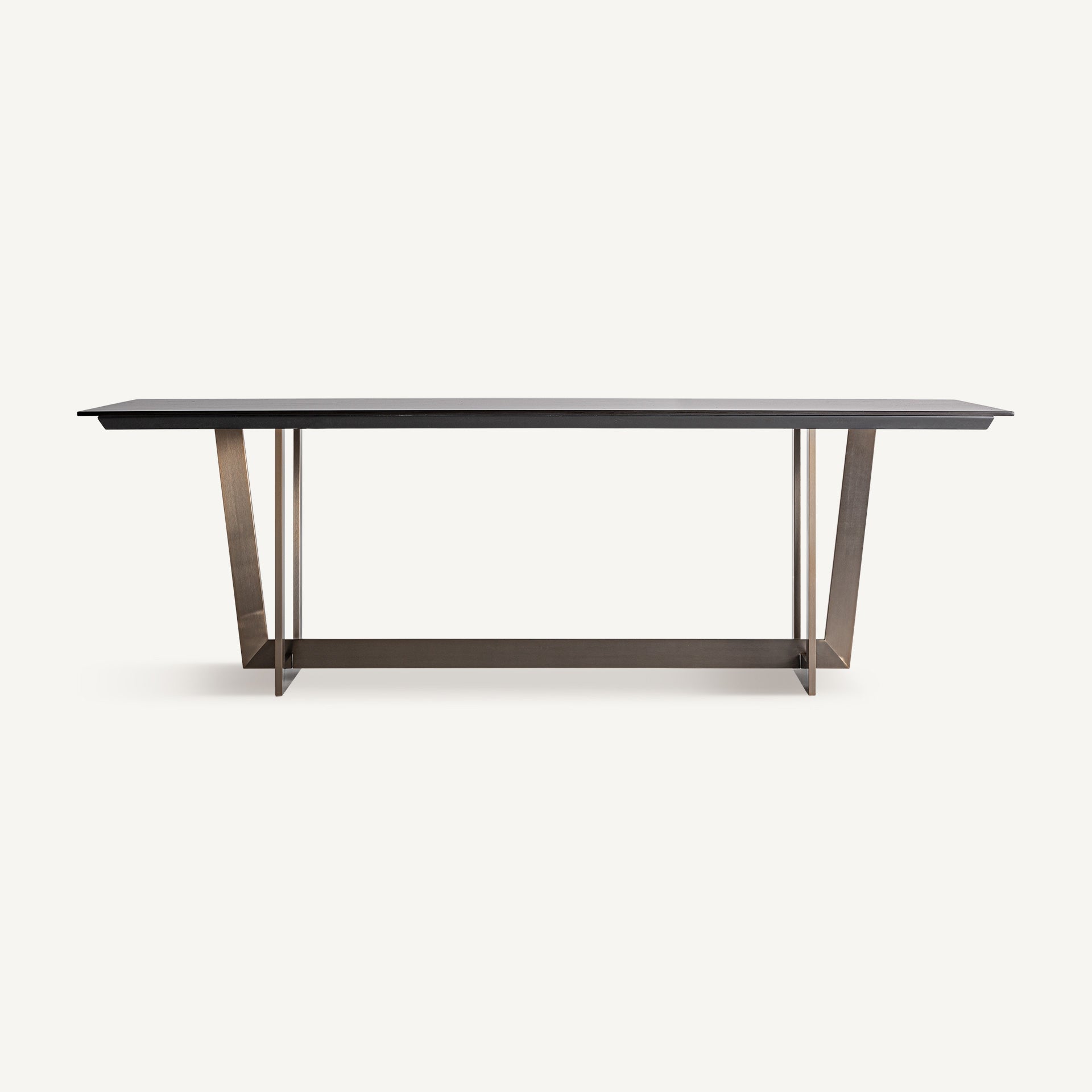 Tafel TREMP porselein met een bruine basis