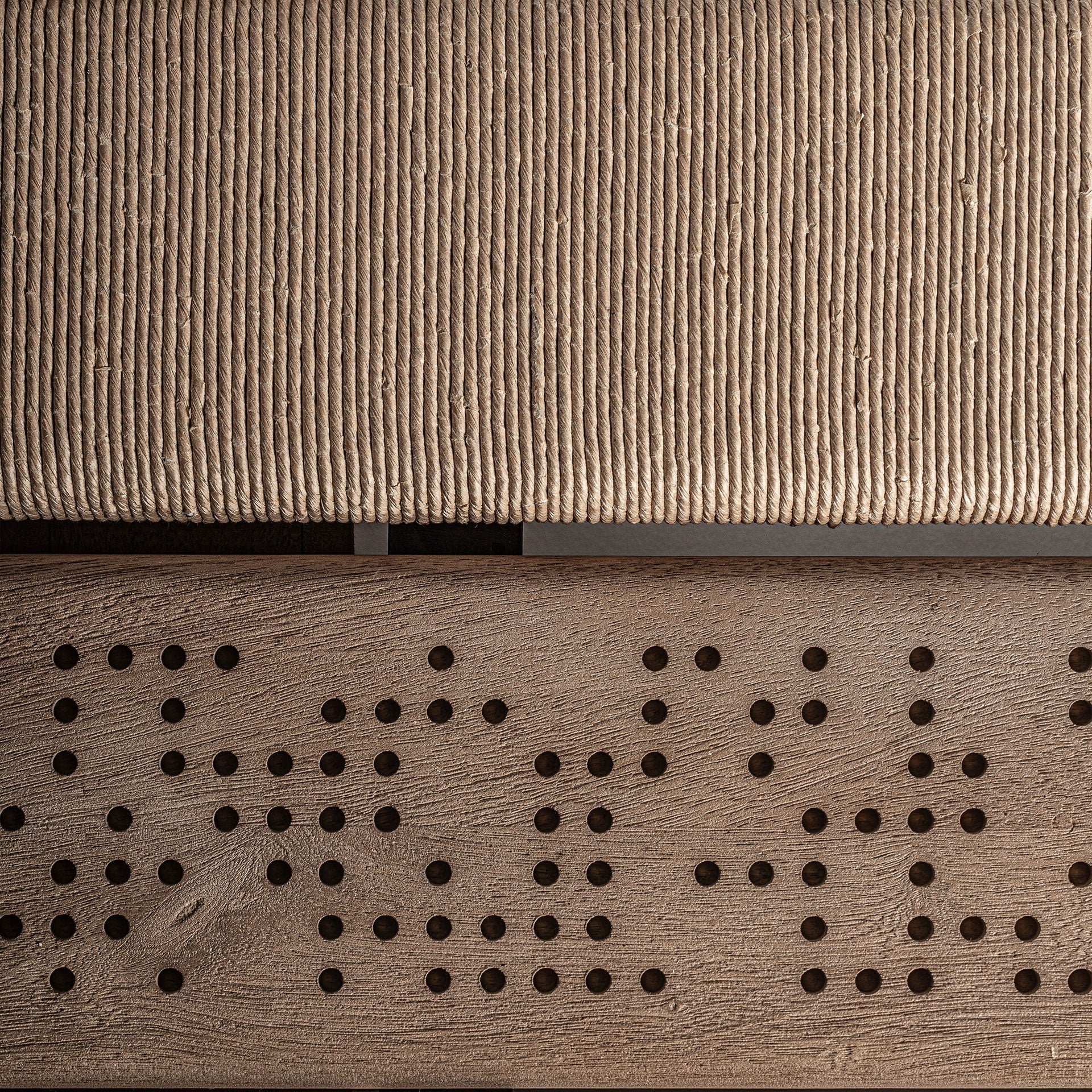 Salontafel JACQUARD mango hout met marmer