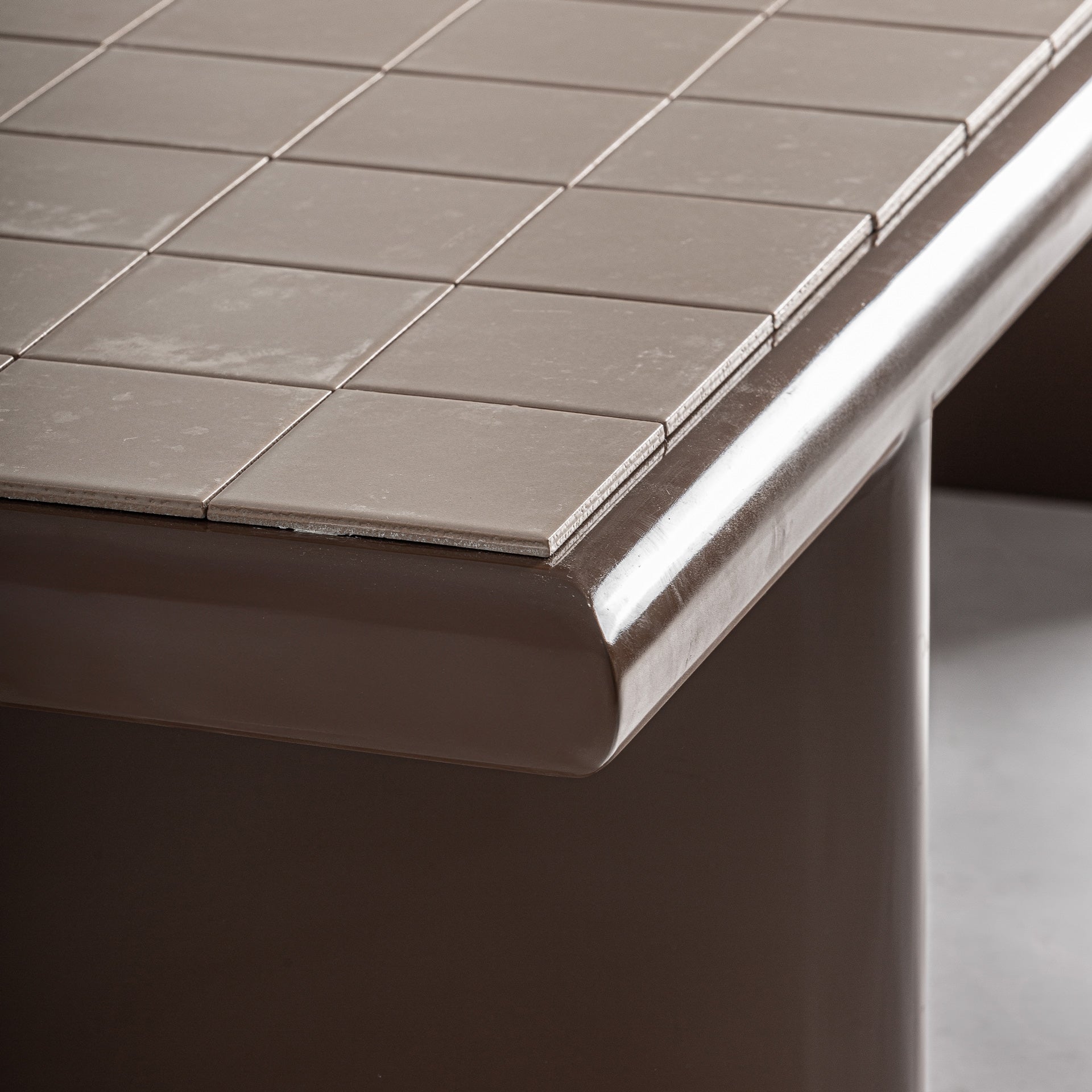 Koffietafel KURTEN bruin met beige