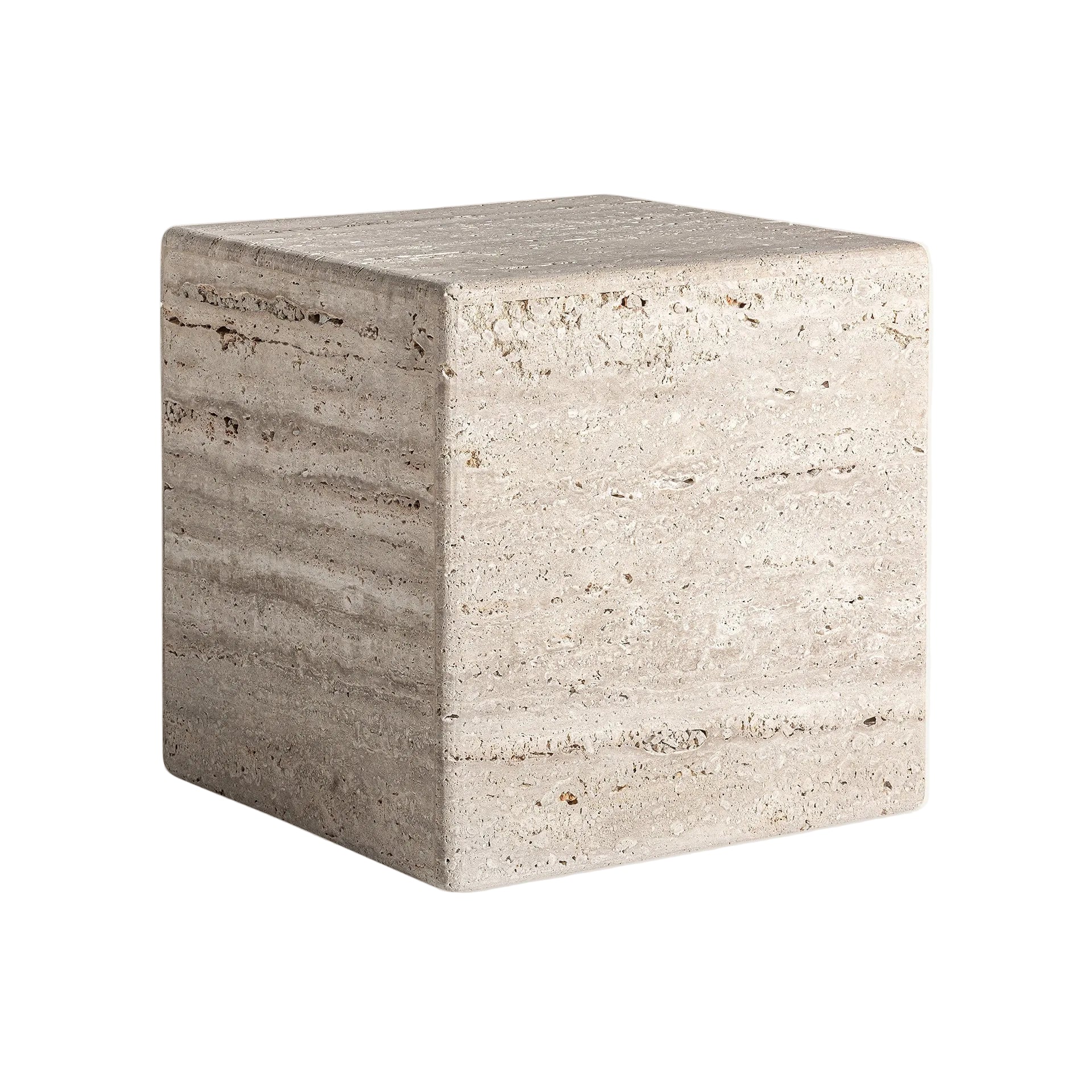 RAPOLANO travertine side table