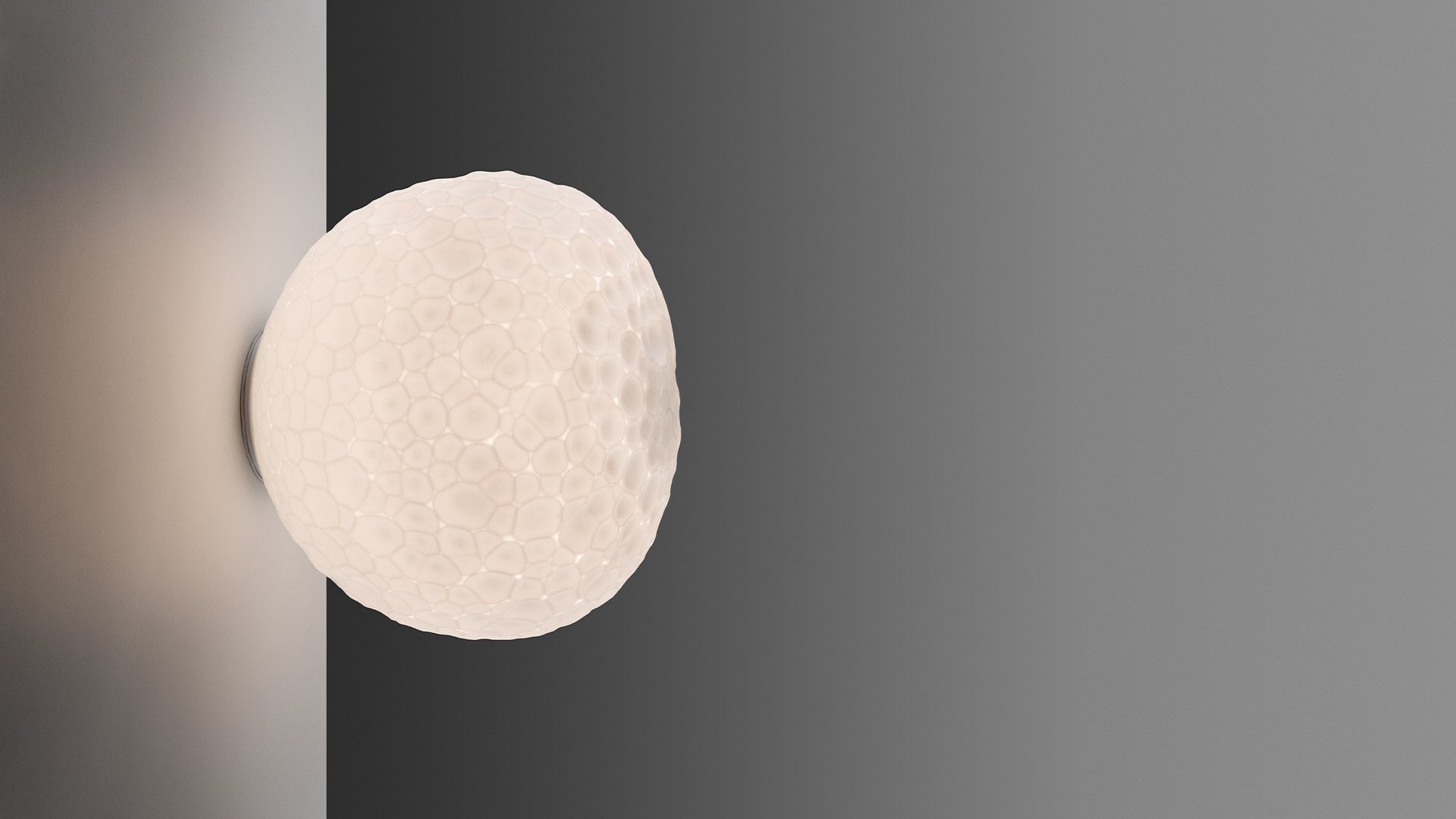 Wandlamp METEORITE wit