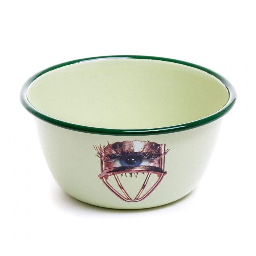 Miska emaliowana EYE zielony Seletti Eye on Design