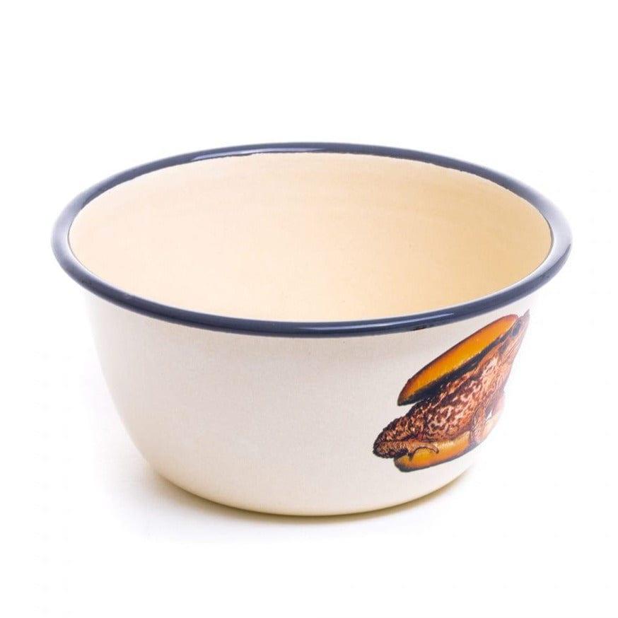 Miska emaliowana TOAD beżowy Seletti Eye on Design