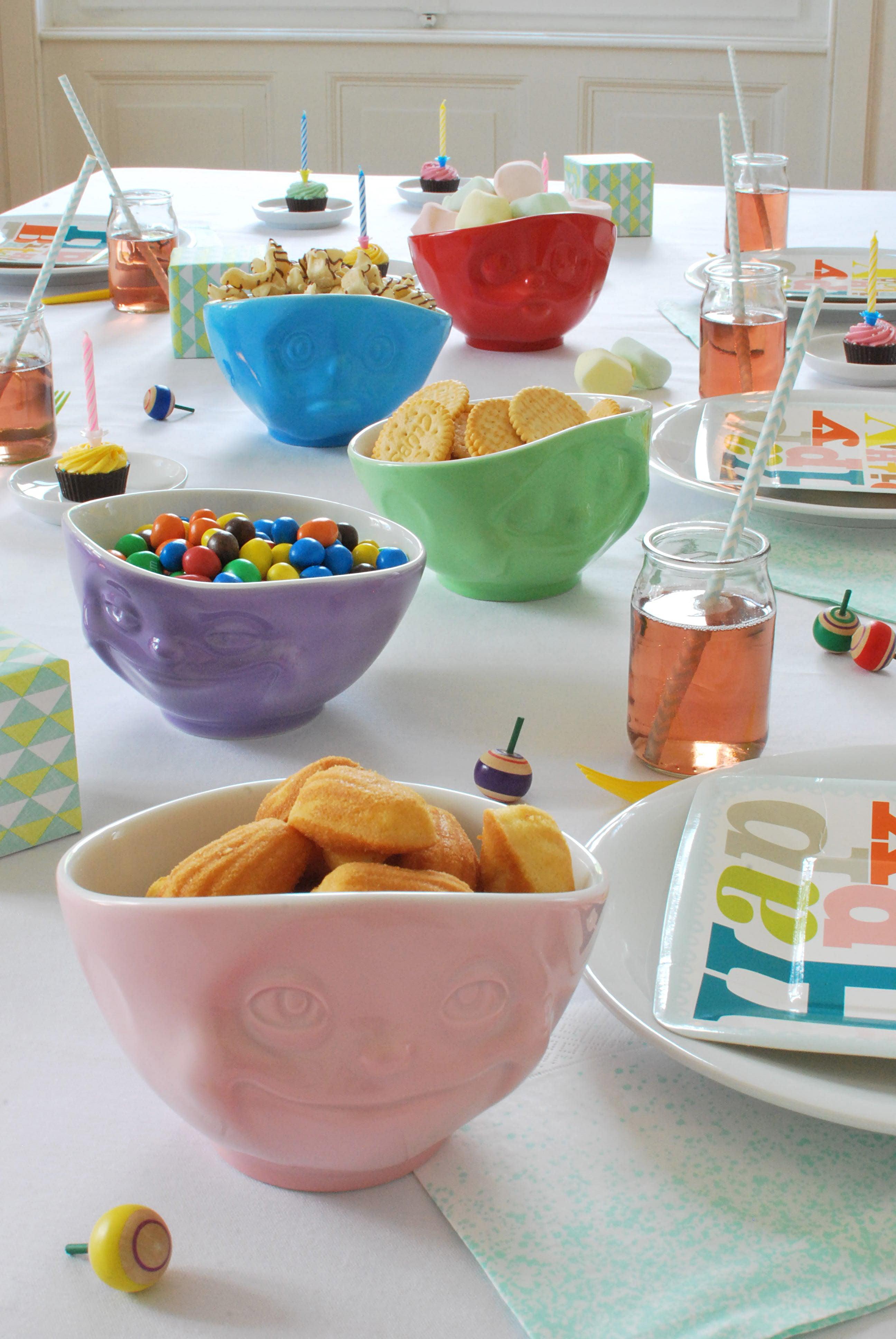 Miska GRINNING fioletowy z białym wnętrzem 58products Eye on Design