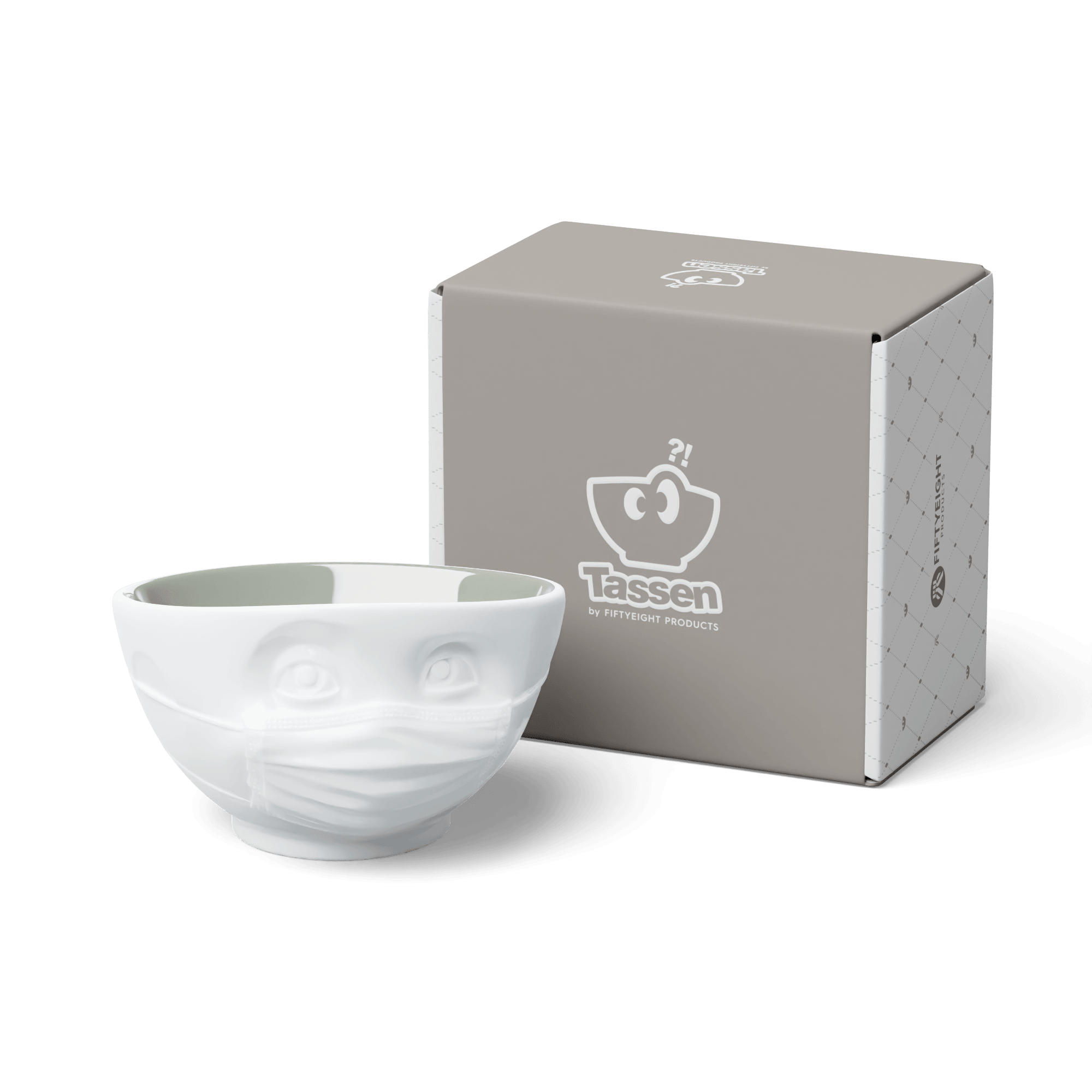 Miska HOPEFUL biały z szarym wnętrzem 58products Eye on Design