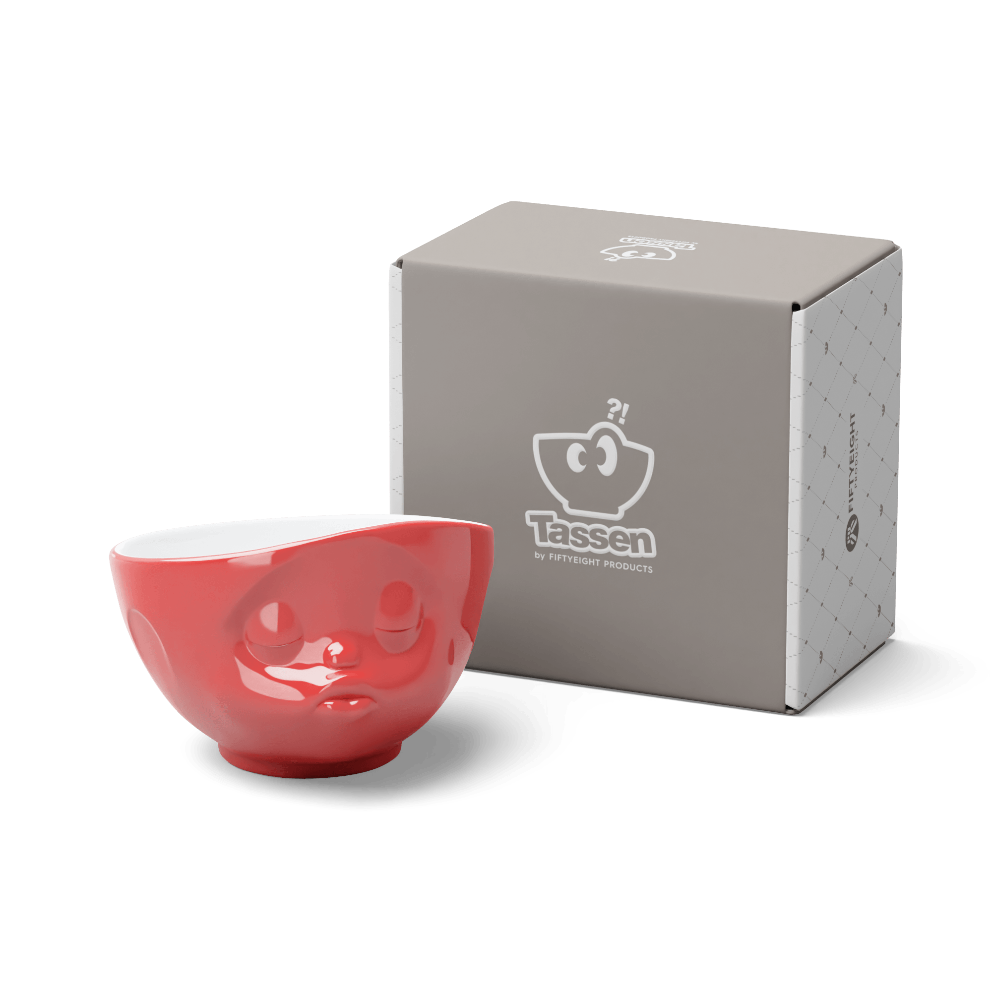 Miska KISSING czerwony z białym wnętrzem 58products Eye on Design