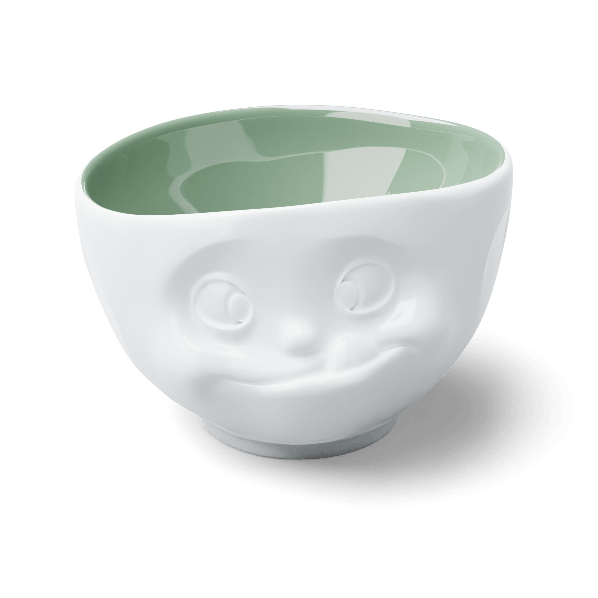 Miska TASTY biały z zielonym wnętrzem 58products Eye on Design