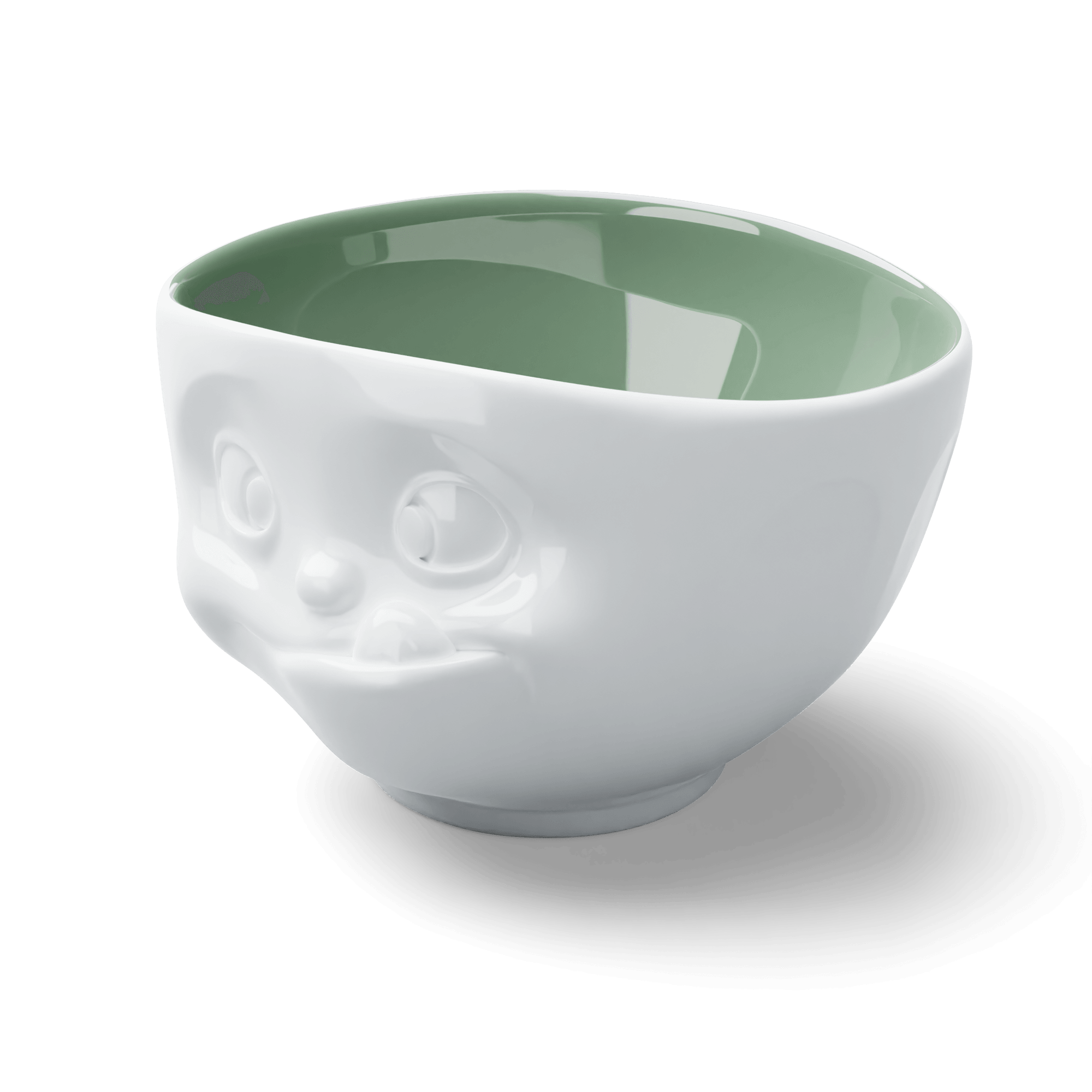 Miska TASTY biały z zielonym wnętrzem 58products Eye on Design