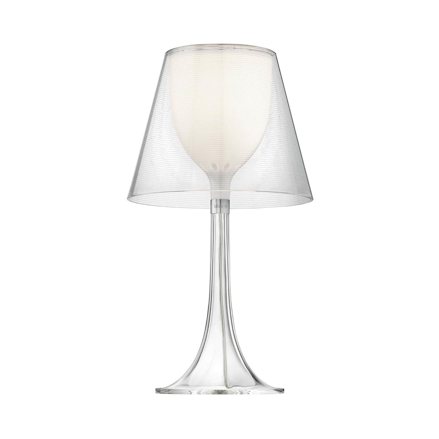 MISS K Table Lamp with Transparent Shade