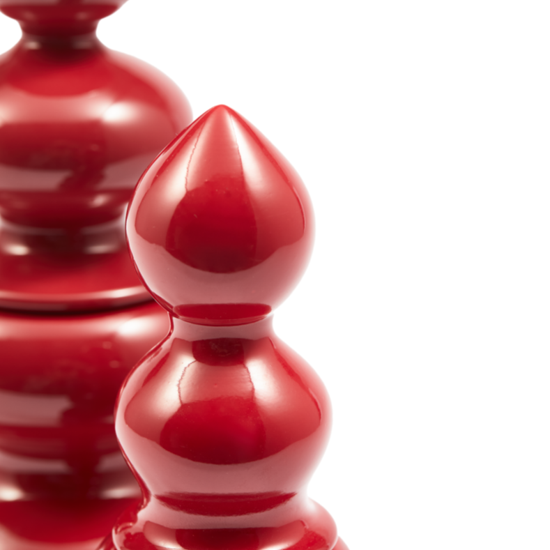 Zout- en pepermolen GRINDER ZOUT/PEPER koraalrood