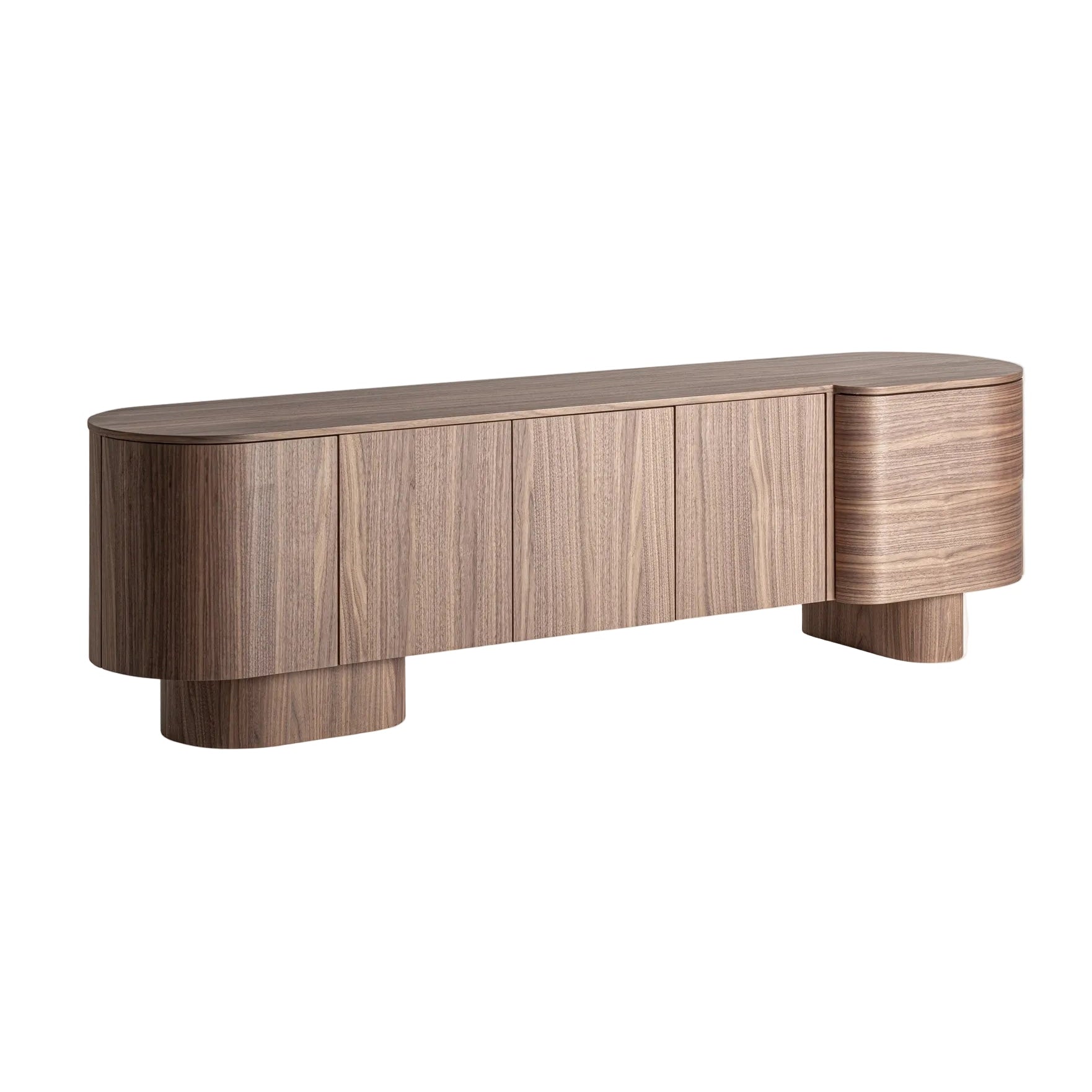 KEXBY Walnut Veneer TV Cabinet