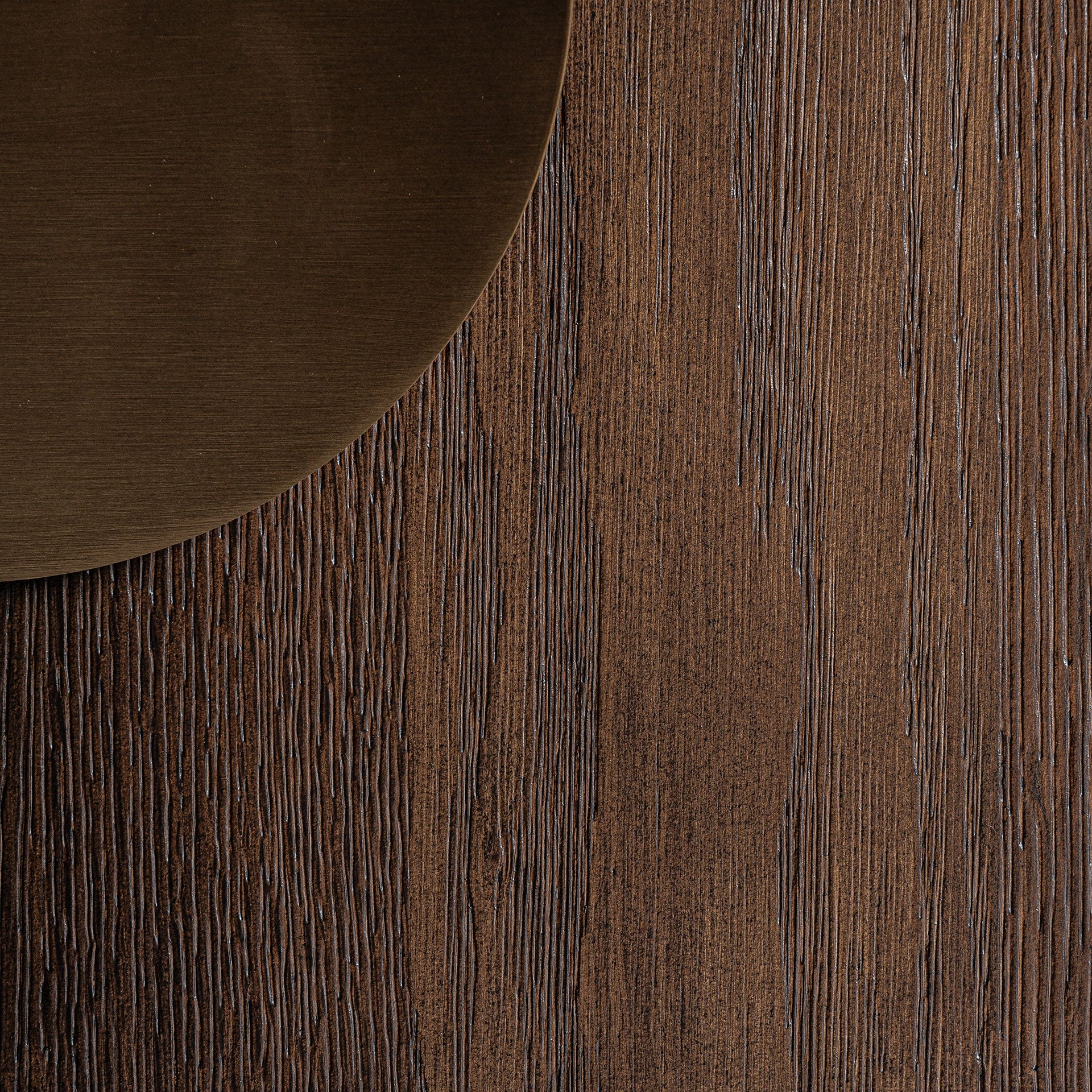 TREIGNAC TV-meubel van eikenhout met gouden basis