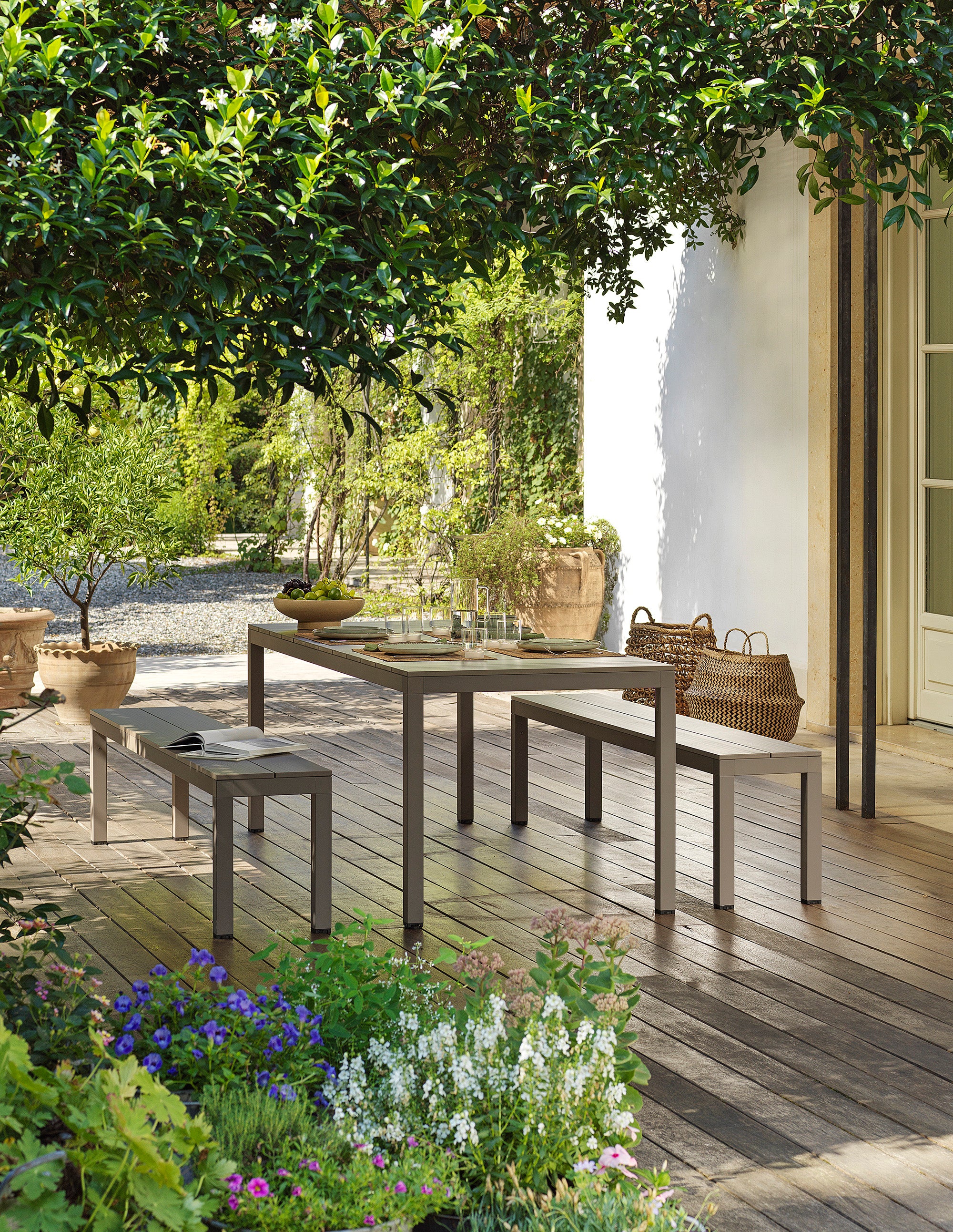 Buiten tafel RIO 210 taupe