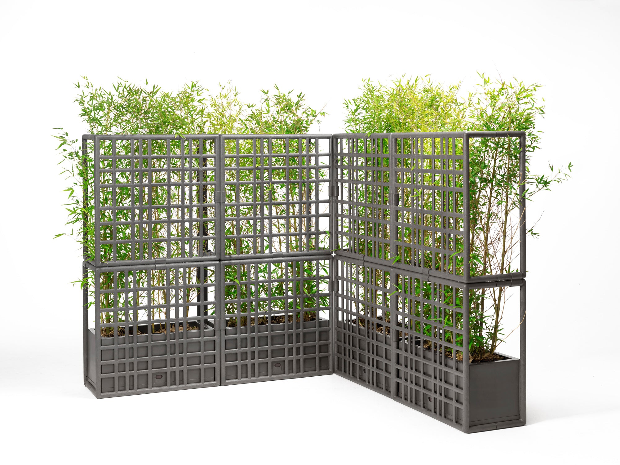 Modulair buiten systeem met SIPARIO krijt bloempot
