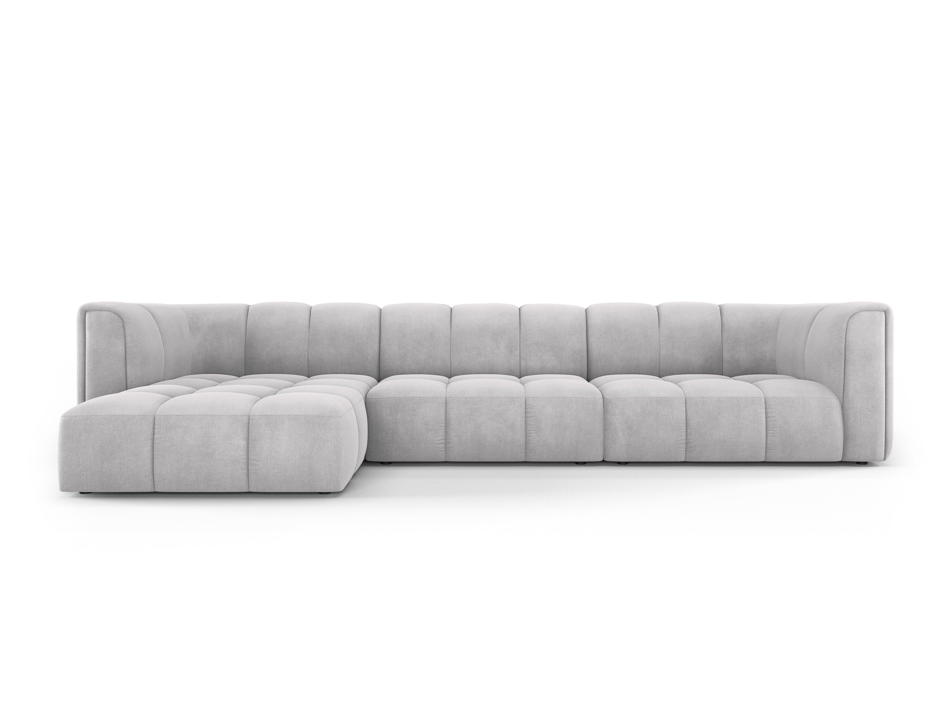 Narożnik 5-osobowy lewostronny FRANCESCA jasnoszary szenil Milo Casa Eye on Design