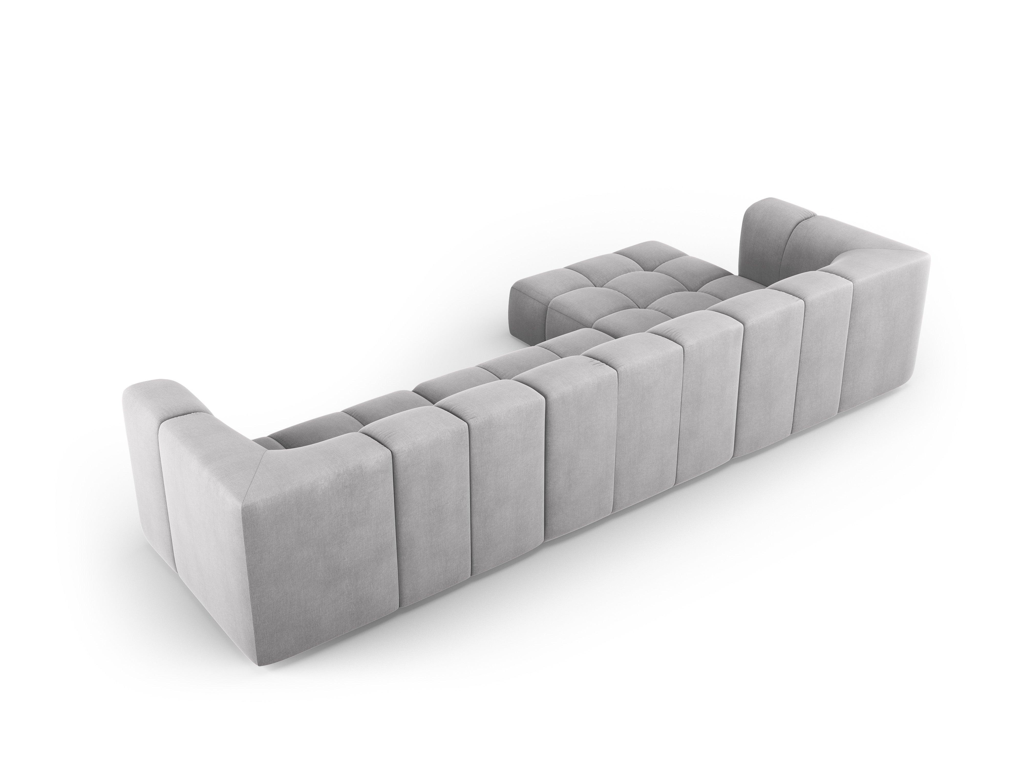 Narożnik 5-osobowy lewostronny FRANCESCA jasnoszary szenil Milo Casa Eye on Design