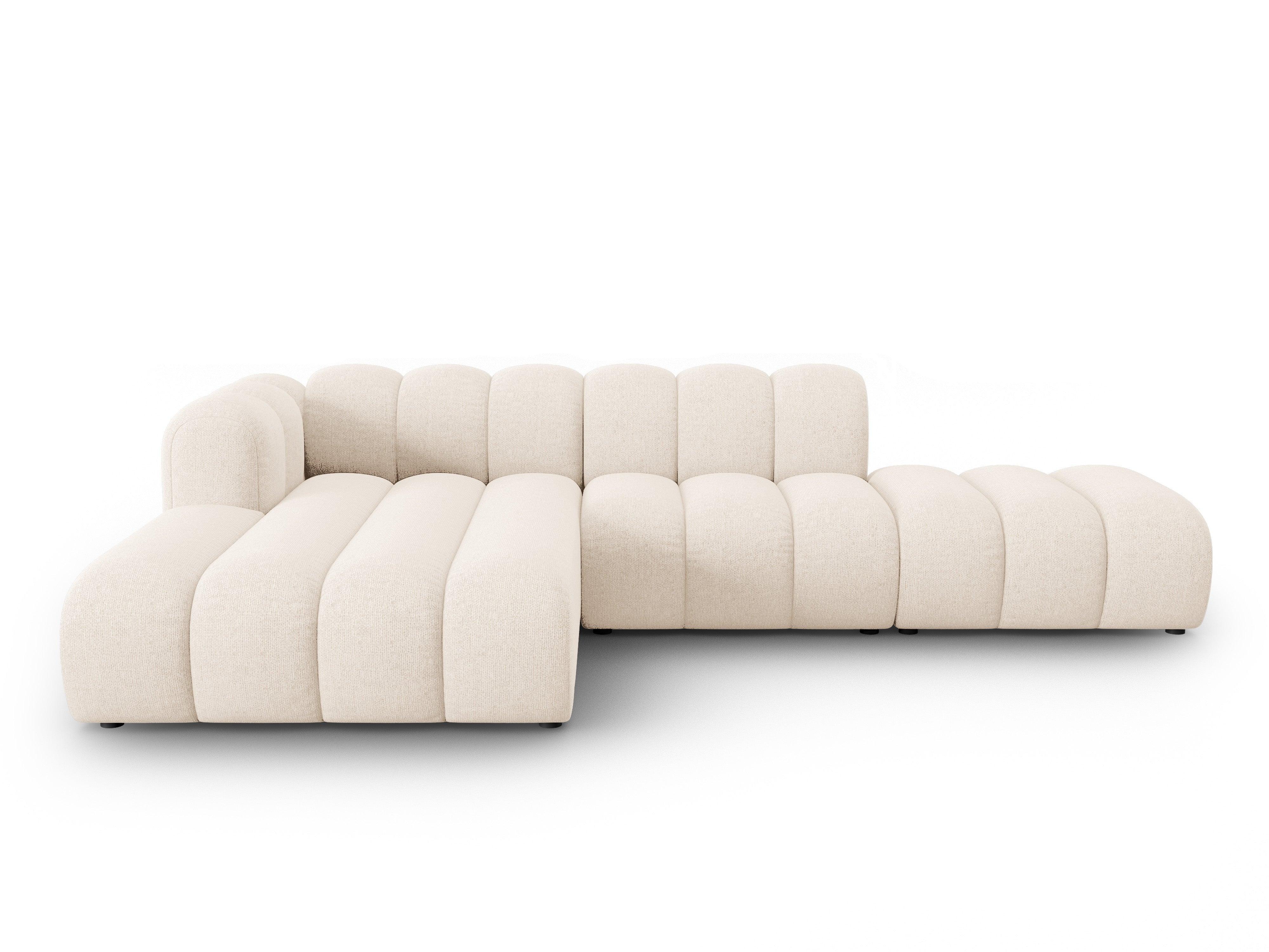 Narożnik 5-osobowy lewostronny SKYLER jasny beżowy szenil Interieurs 86 Eye on Design