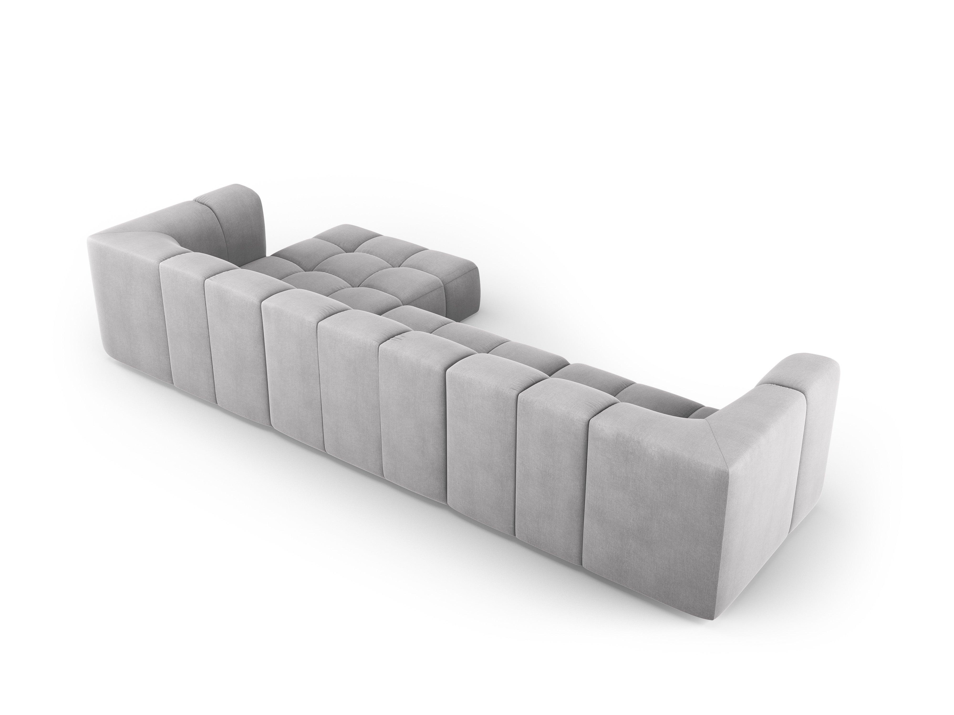 Narożnik 5-osobowy prawostronny FRANCESCA jasnoszary szenil Milo Casa Eye on Design