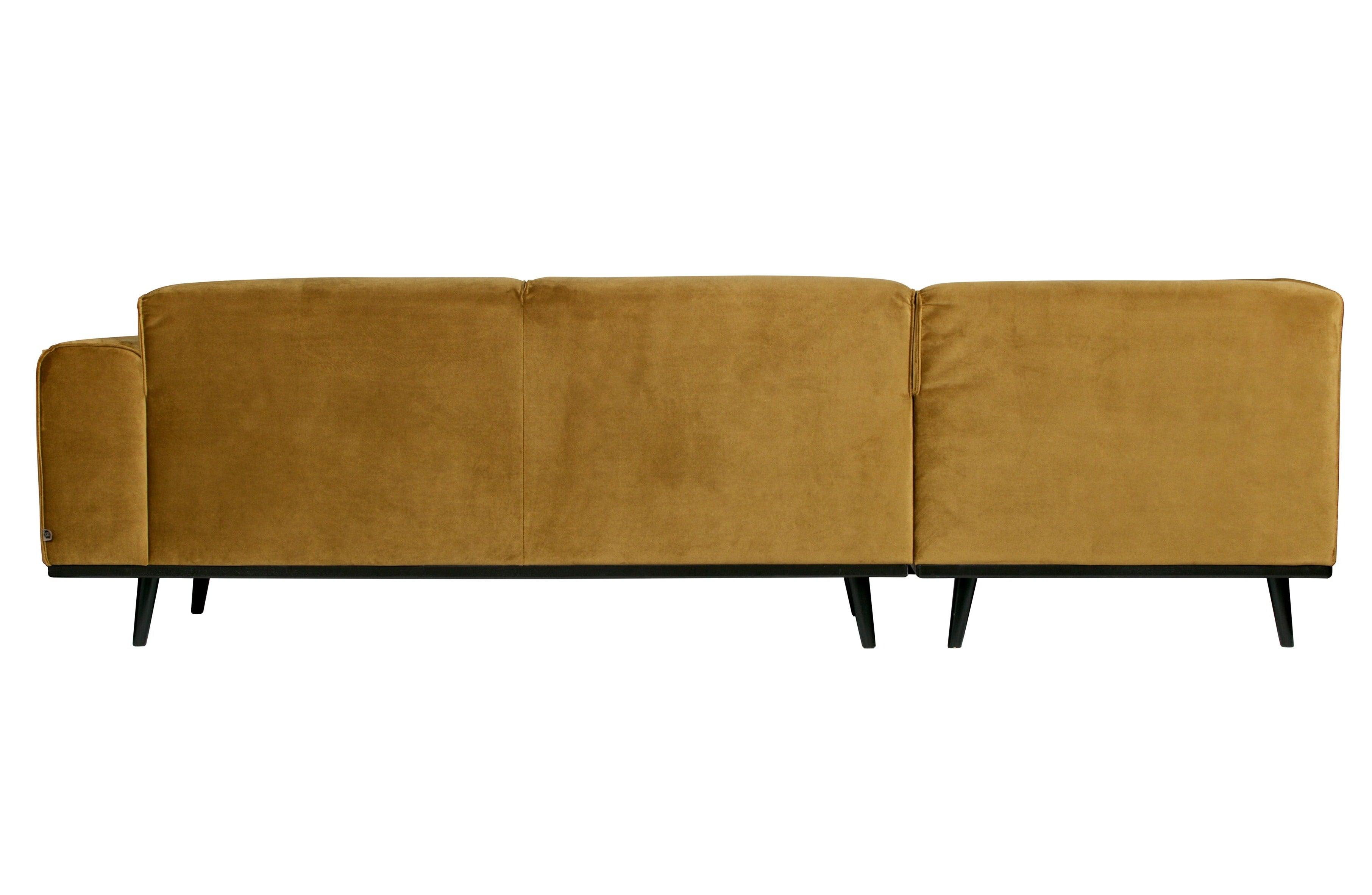 Narożnik aksamitny lewostronny STATEMENT miodowy Be Pure Eye on Design