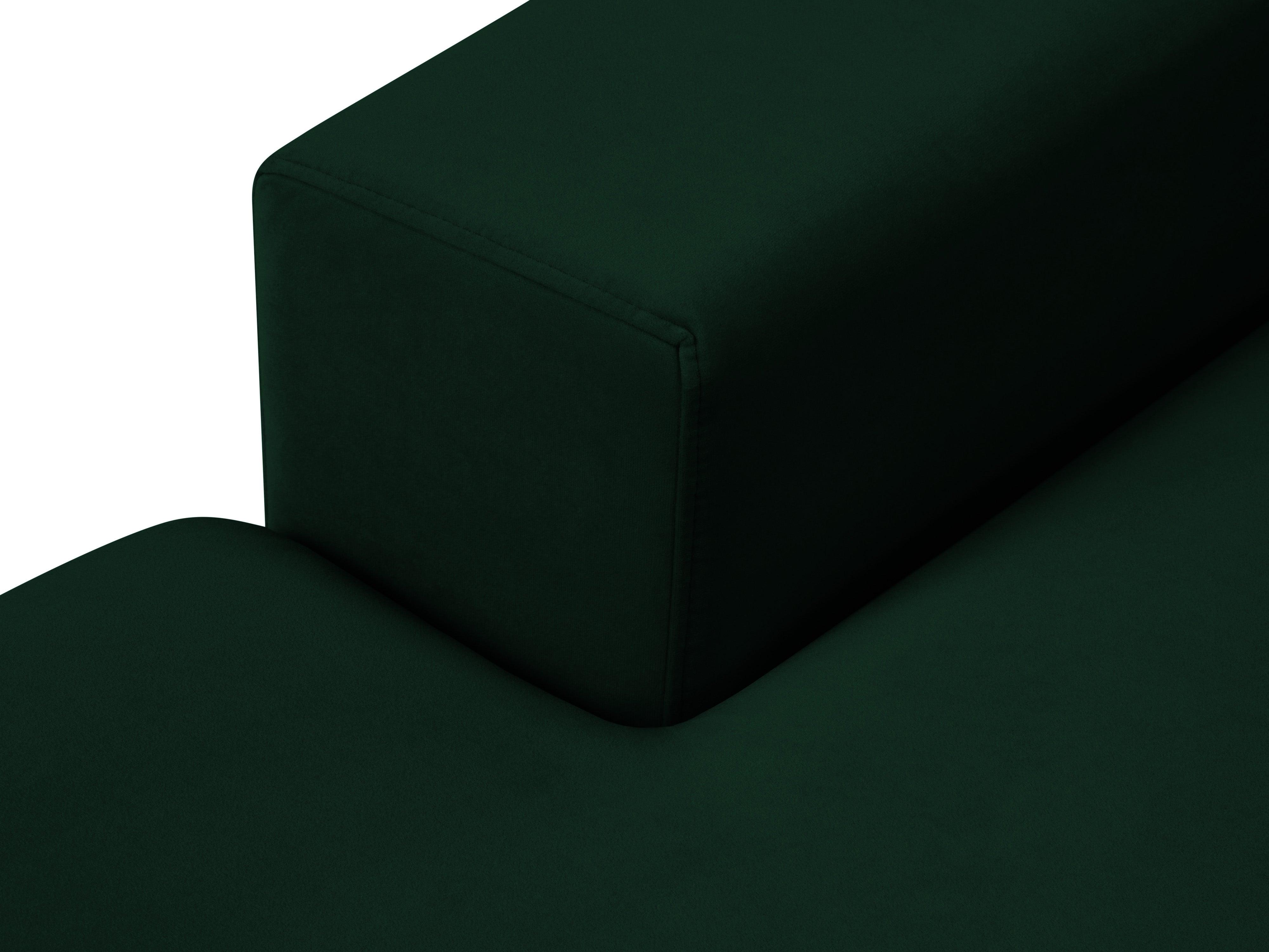 Narożnik aksamitny panoramiczny HEBE butelkowa zieleń Mazzini Sofas Eye on Design