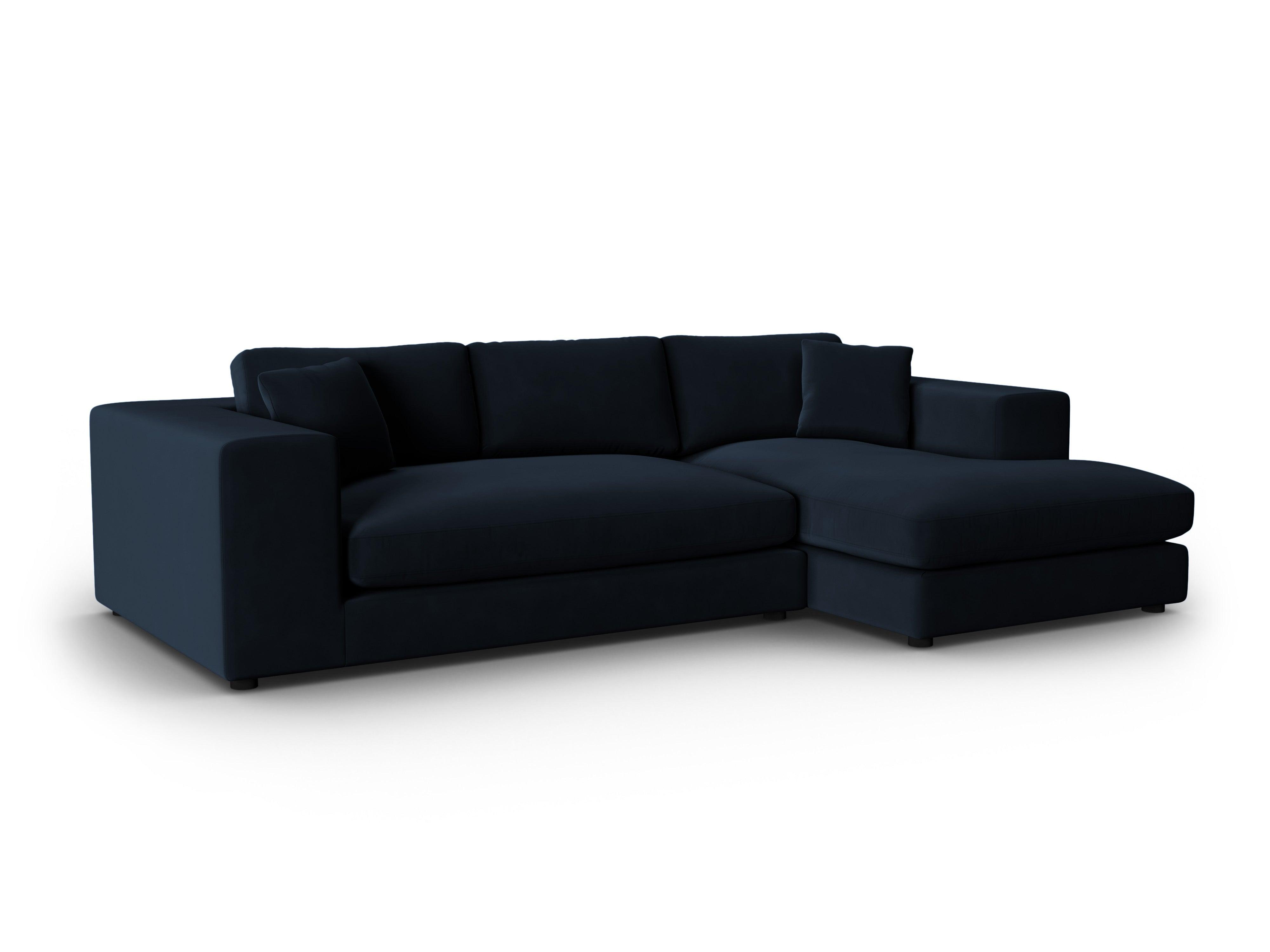 Narożnik aksamitny prawostronny TENDANCE granatowy CXL by Christian Lacroix Eye on Design