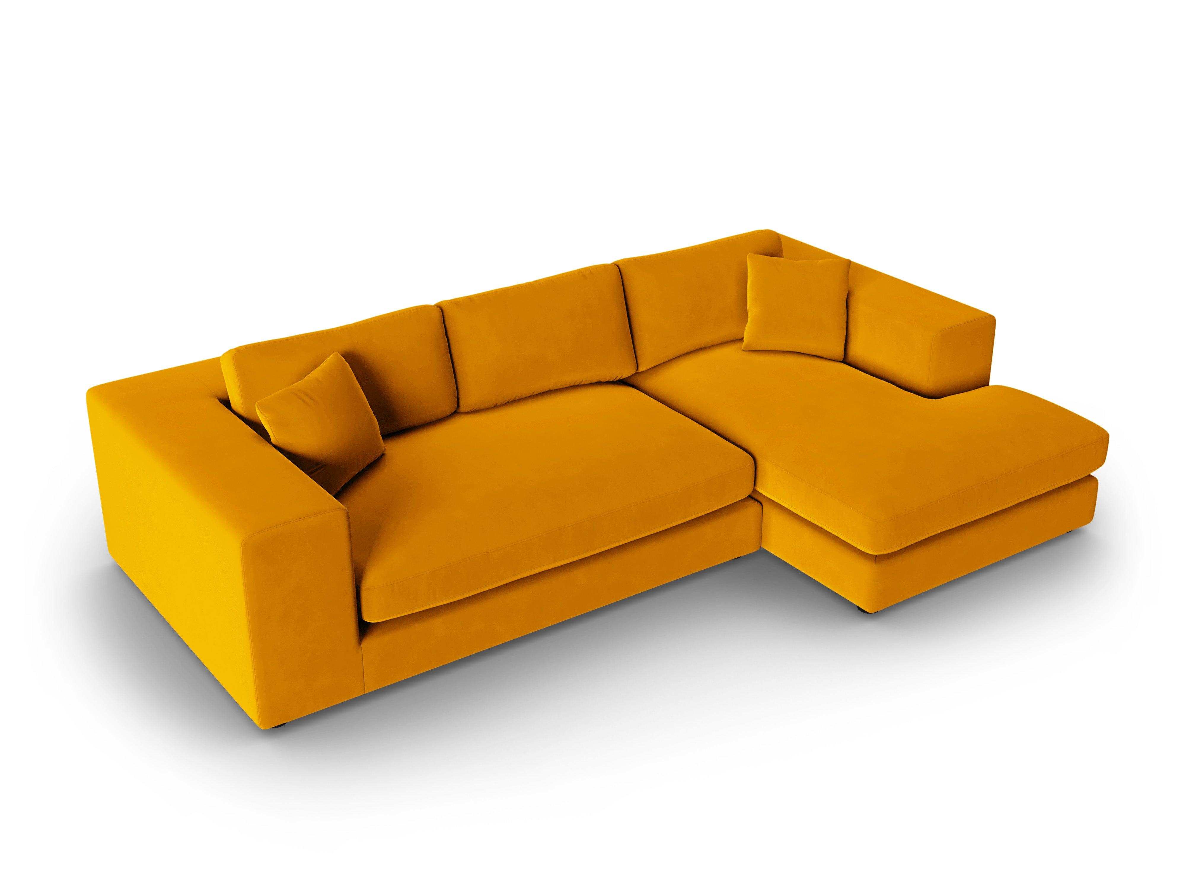 Narożnik aksamitny prawostronny TENDANCE musztardowy CXL by Christian Lacroix Eye on Design