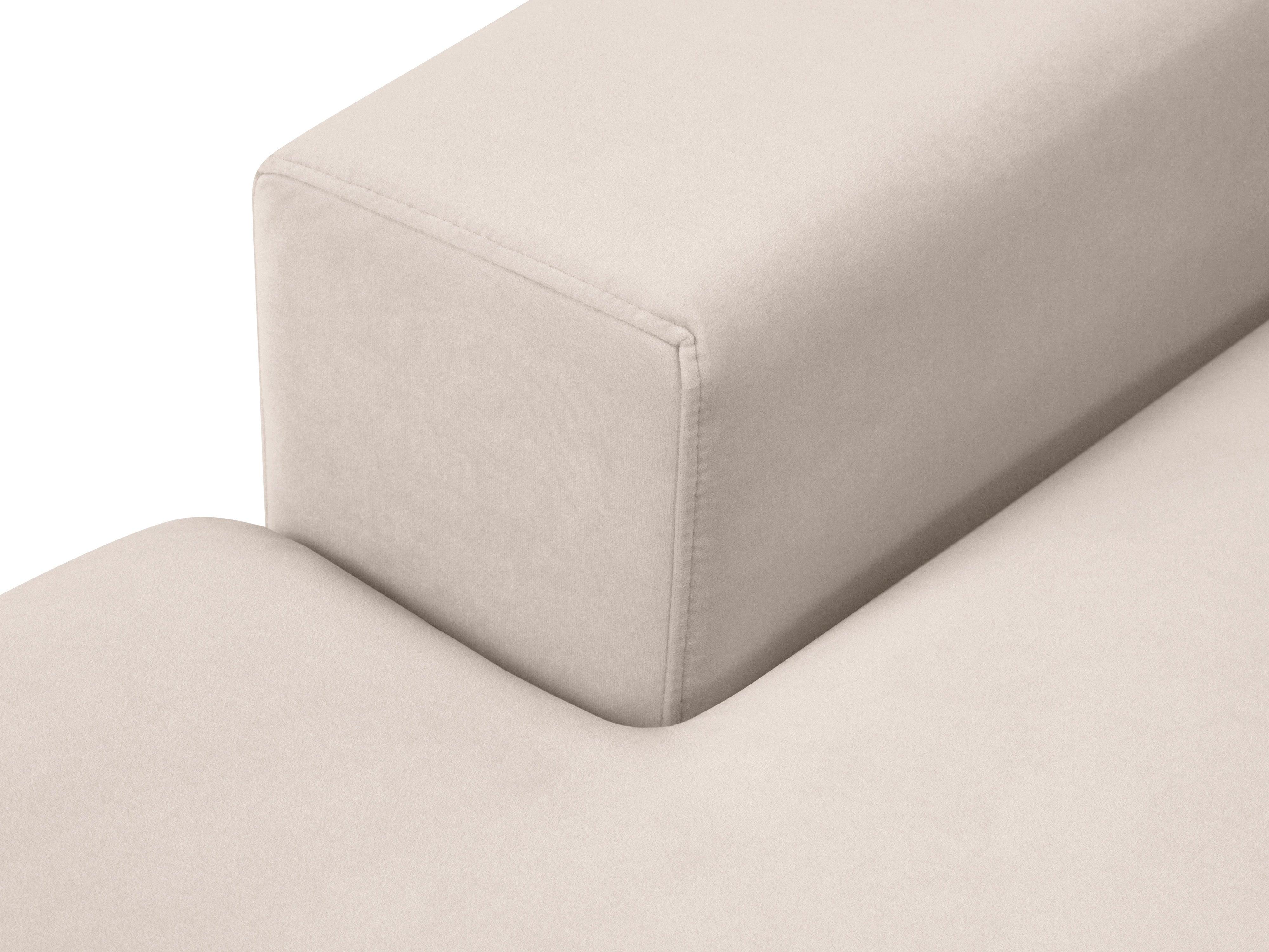 Narożnik lewostronny aksamitny panoramiczny HEBE beżowy Mazzini Sofas Eye on Design