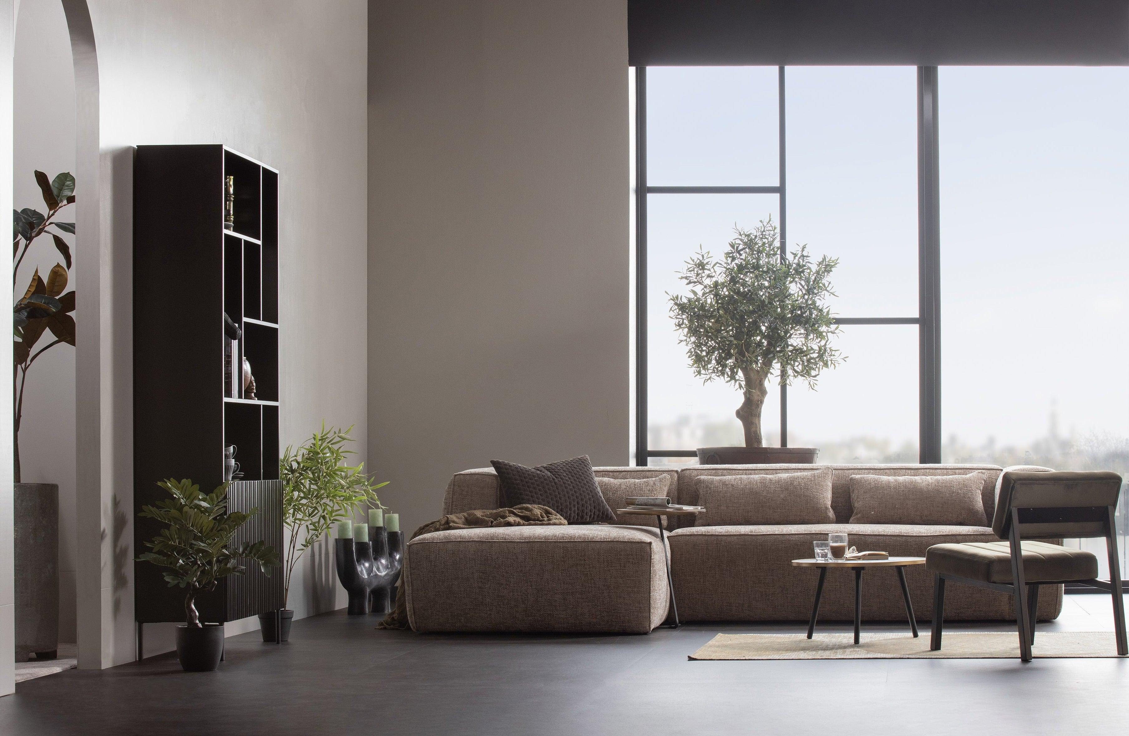 Narożnik lewostronny BEAN beżowy melanż Woood Exclusive Eye on Design