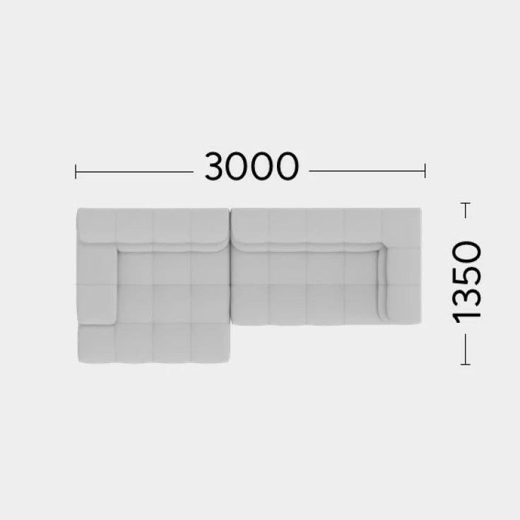 Narożnik lewostronny CHLOE Rosanero 300x135 cm Grupa 0 Eye on Design