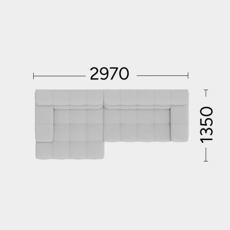Narożnik lewostronny CHLOE Rosanero 297x135 cm Grupa 0 Eye on Design