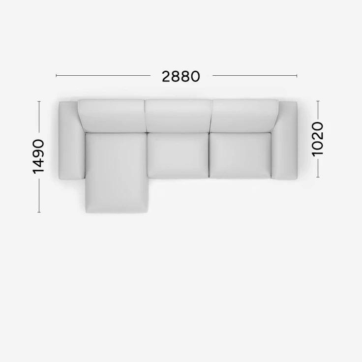 Narożnik lewostronny MOOD Rosanero 288x149x102 cm Grupa 0 Eye on Design